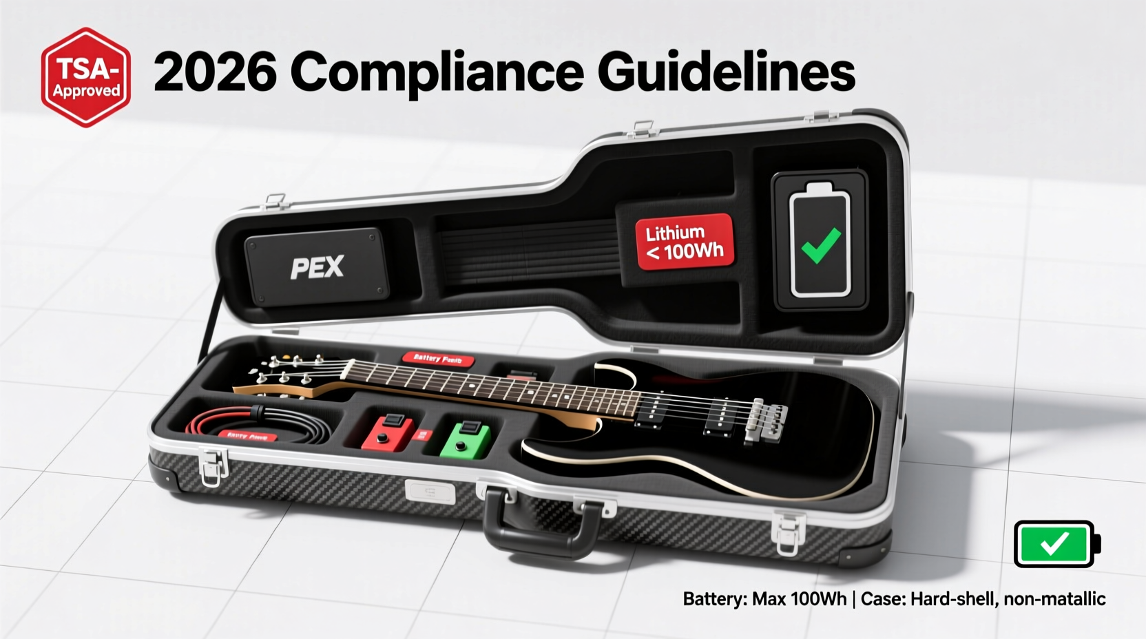 Can You Safely Fly With a PEX Electric Guitar in Carry-On? TSA-Approved