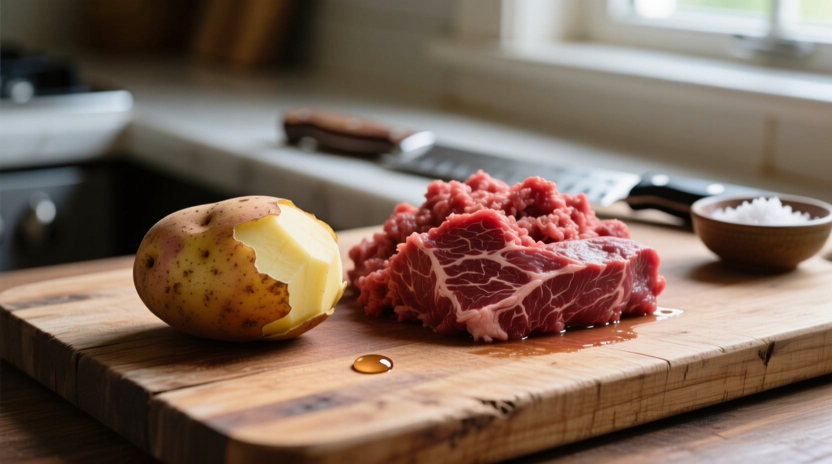 potato and ground beef