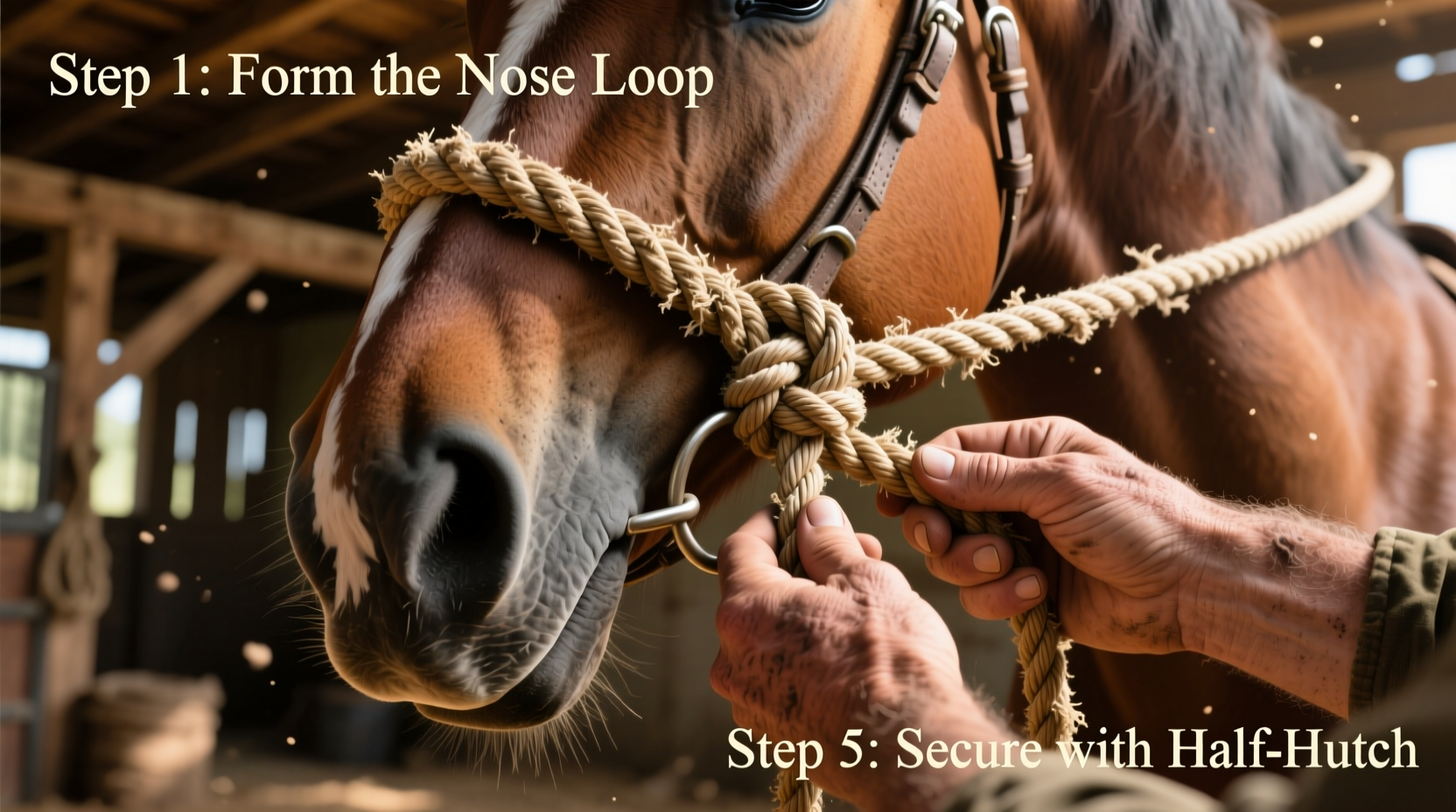 mastering the perfect halter knot a step by step guide to tying a secure rope halter