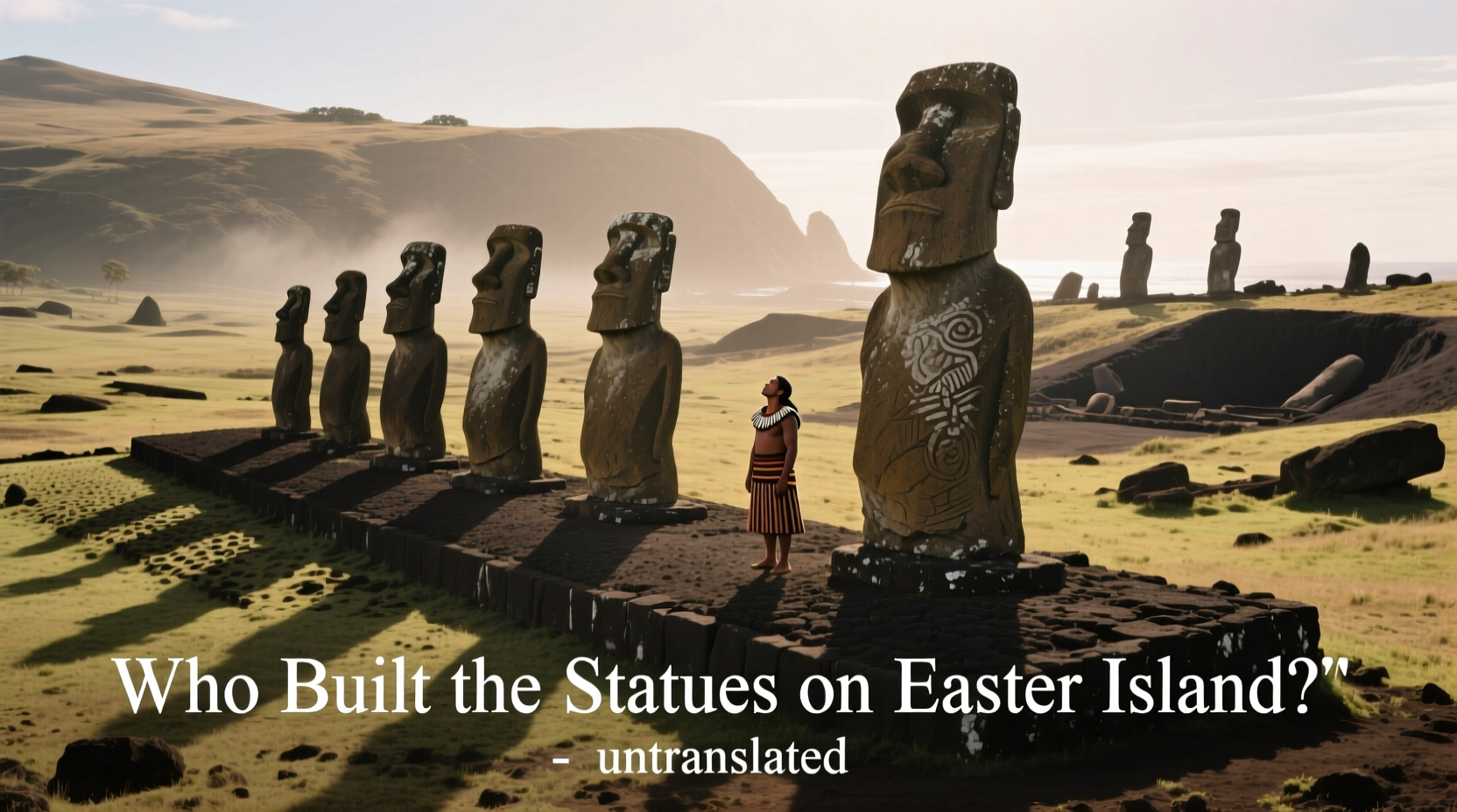 who built the statues on easter island