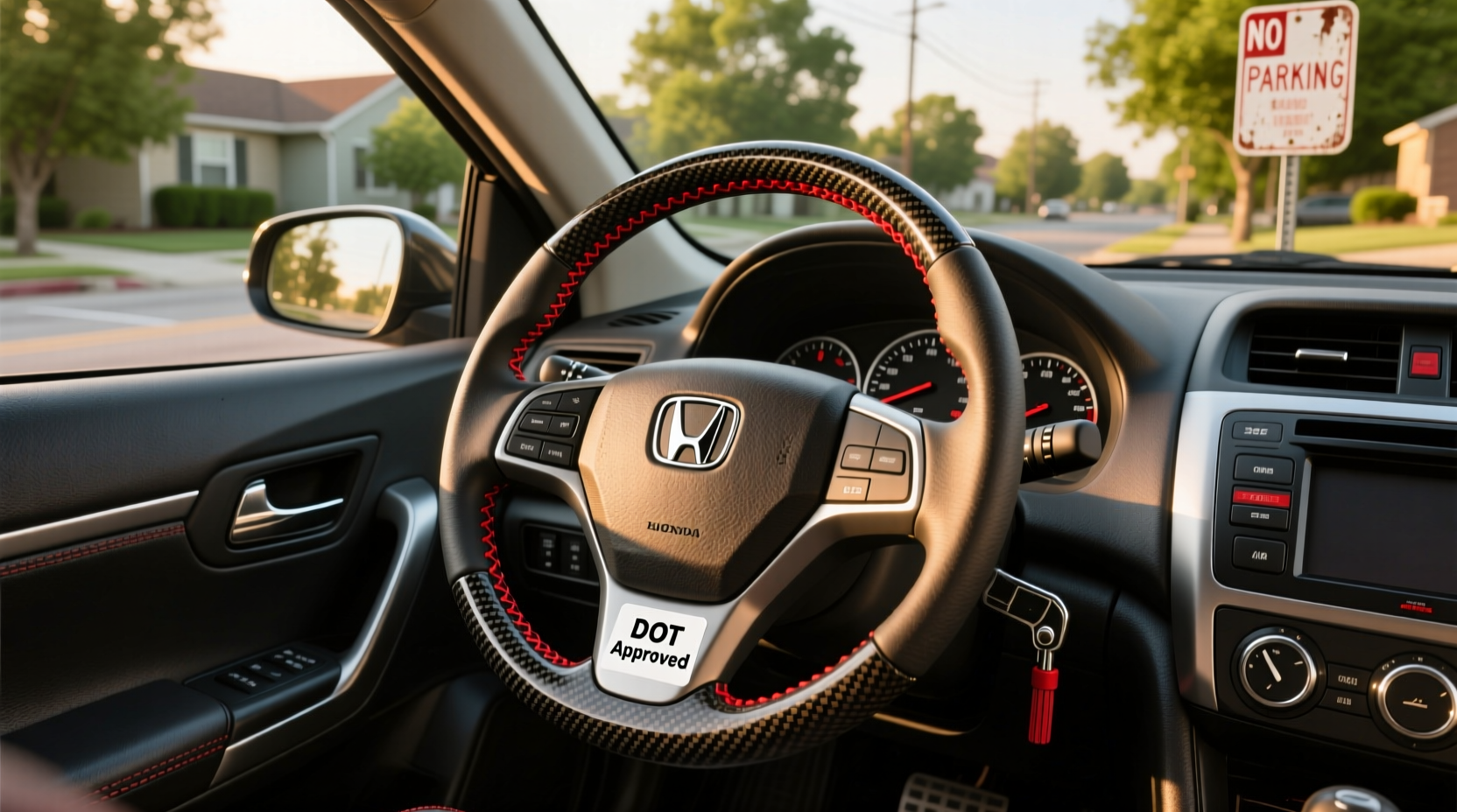 2006 civic aftermarket steering wheel legality