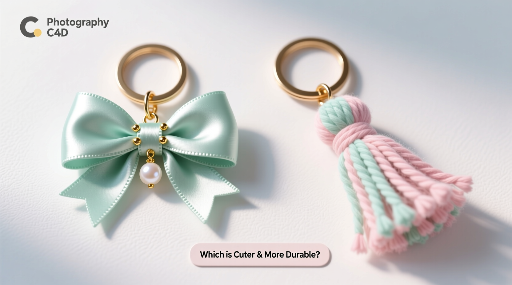 ribbon bow keychains vs tassel keychains which ones cuter and more durable