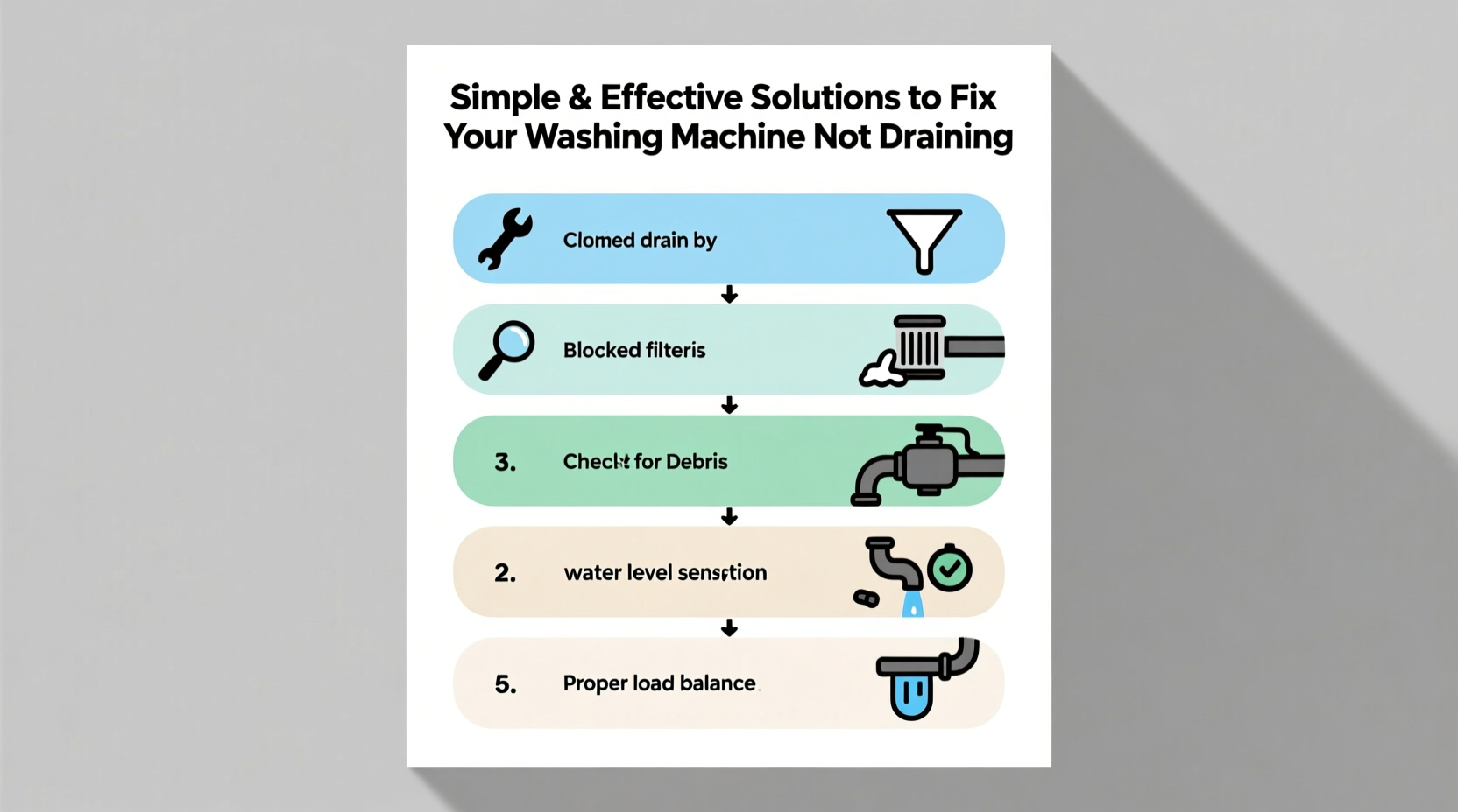 simple and effective solutions to fix your washing machine not draining properly