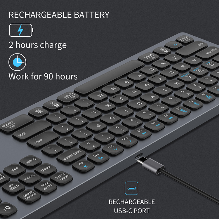 custom keyboard keycaps bluetooth tablet rechargeable korean silicone keyboard