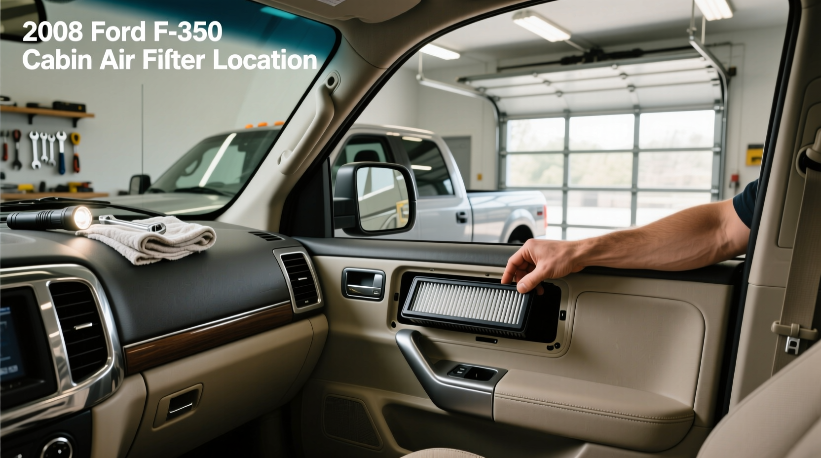 2008 f350 cabin air filter find replace guide