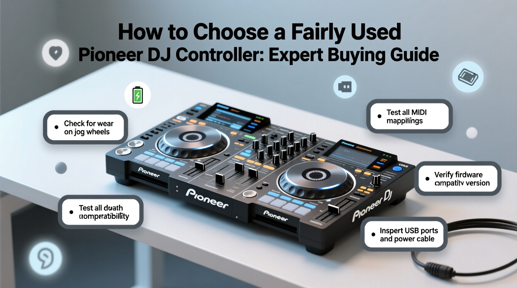 dj controller pioneer fairly used