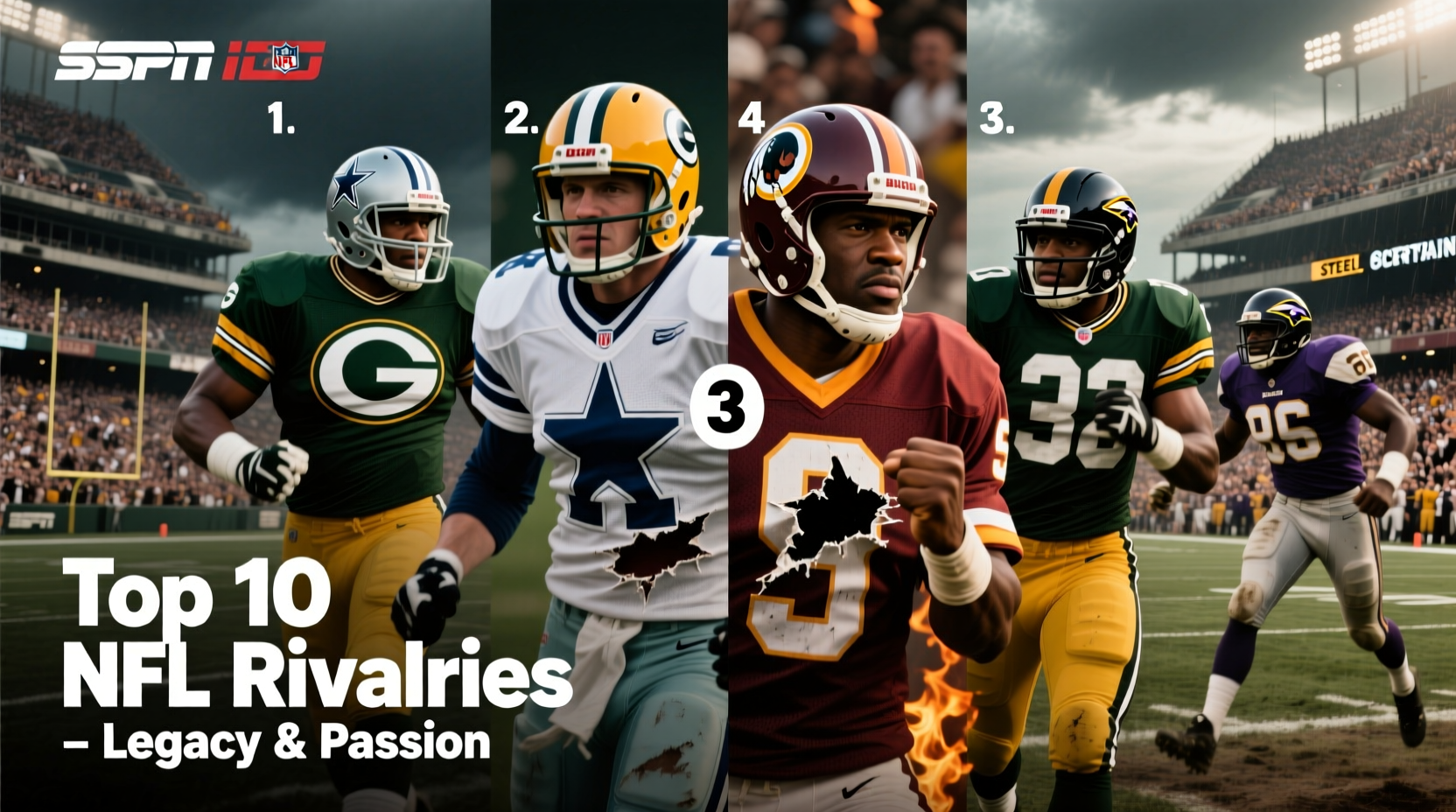 Discover The Top 10 Nfl Rivalries That Stoke Fans Passion And History