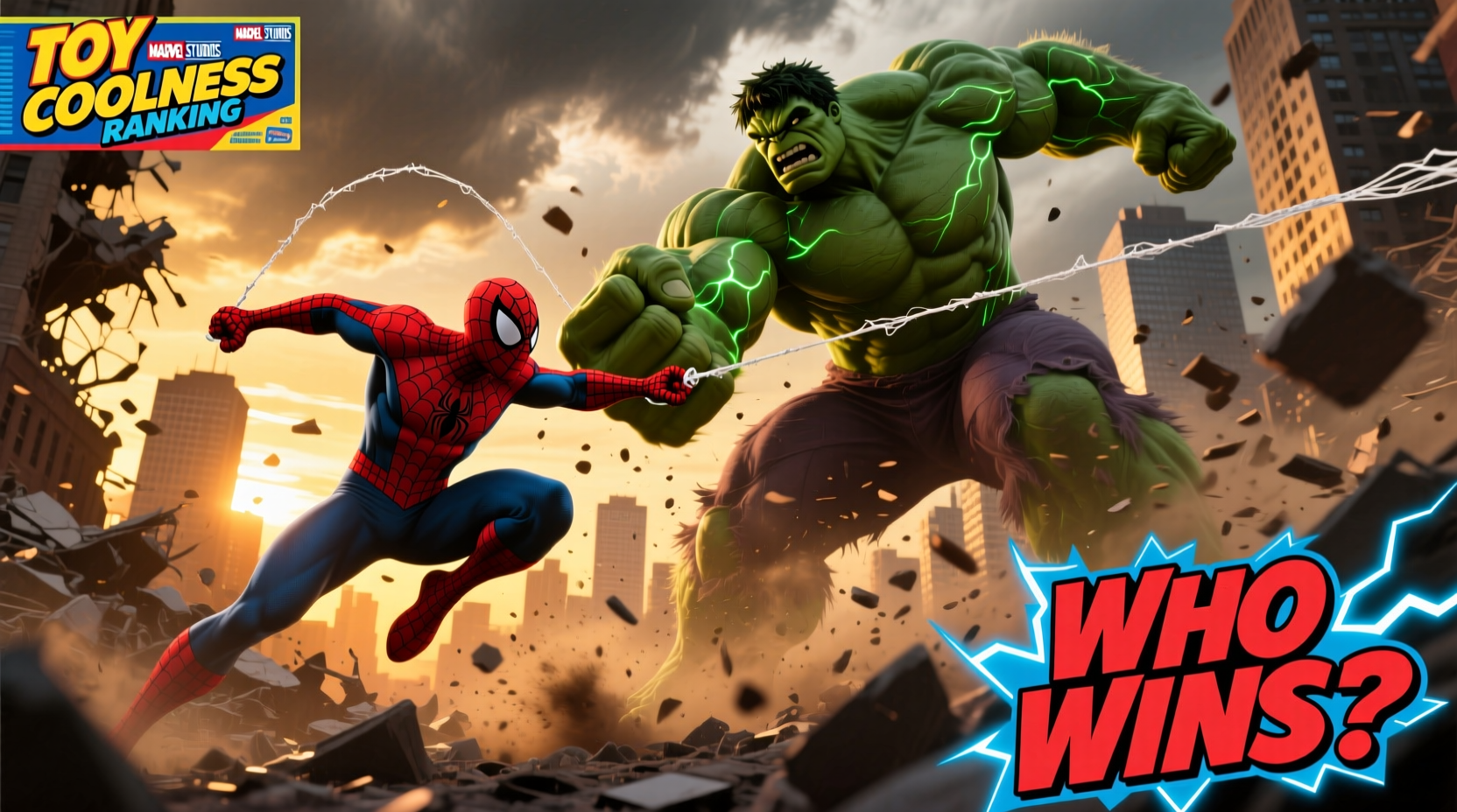 spiderman vs hulk who would actually win and which toy is cooler
