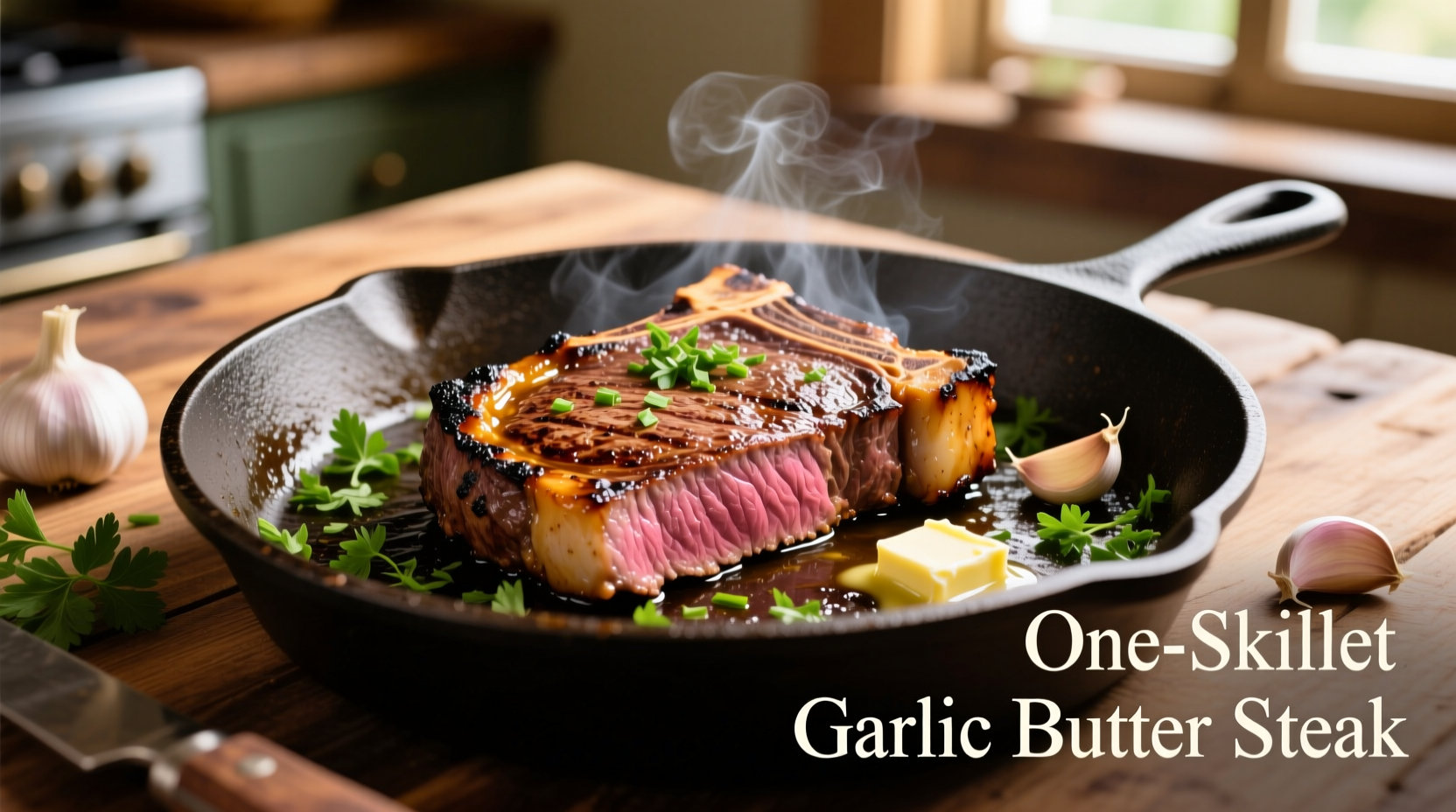 Perfect One-Skillet Garlic Butter Steak Recipe