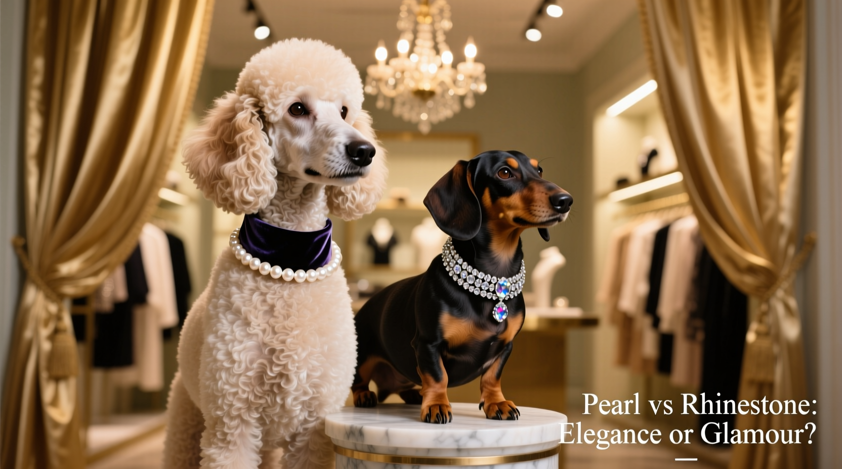pearl vs rhinestone dog apparel is one actually classier or is it just a matter of taste