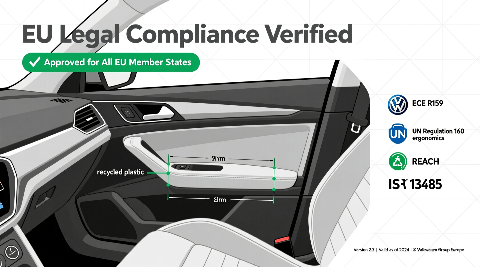 vw polo arm rest eu legality