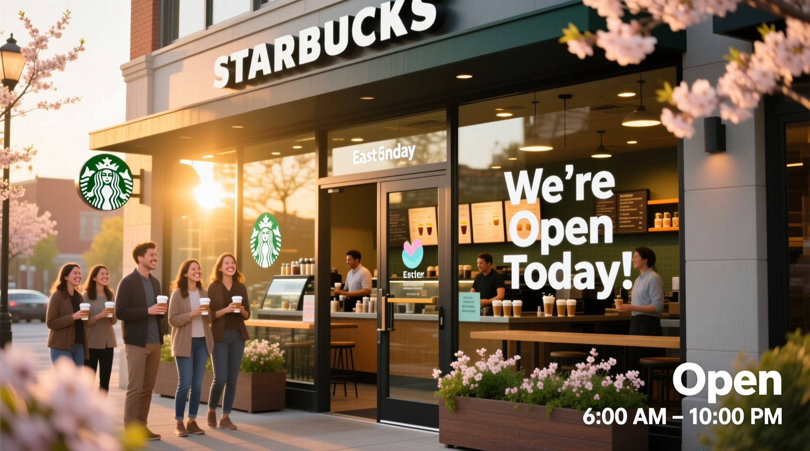 is starbucks closed on easter sunday