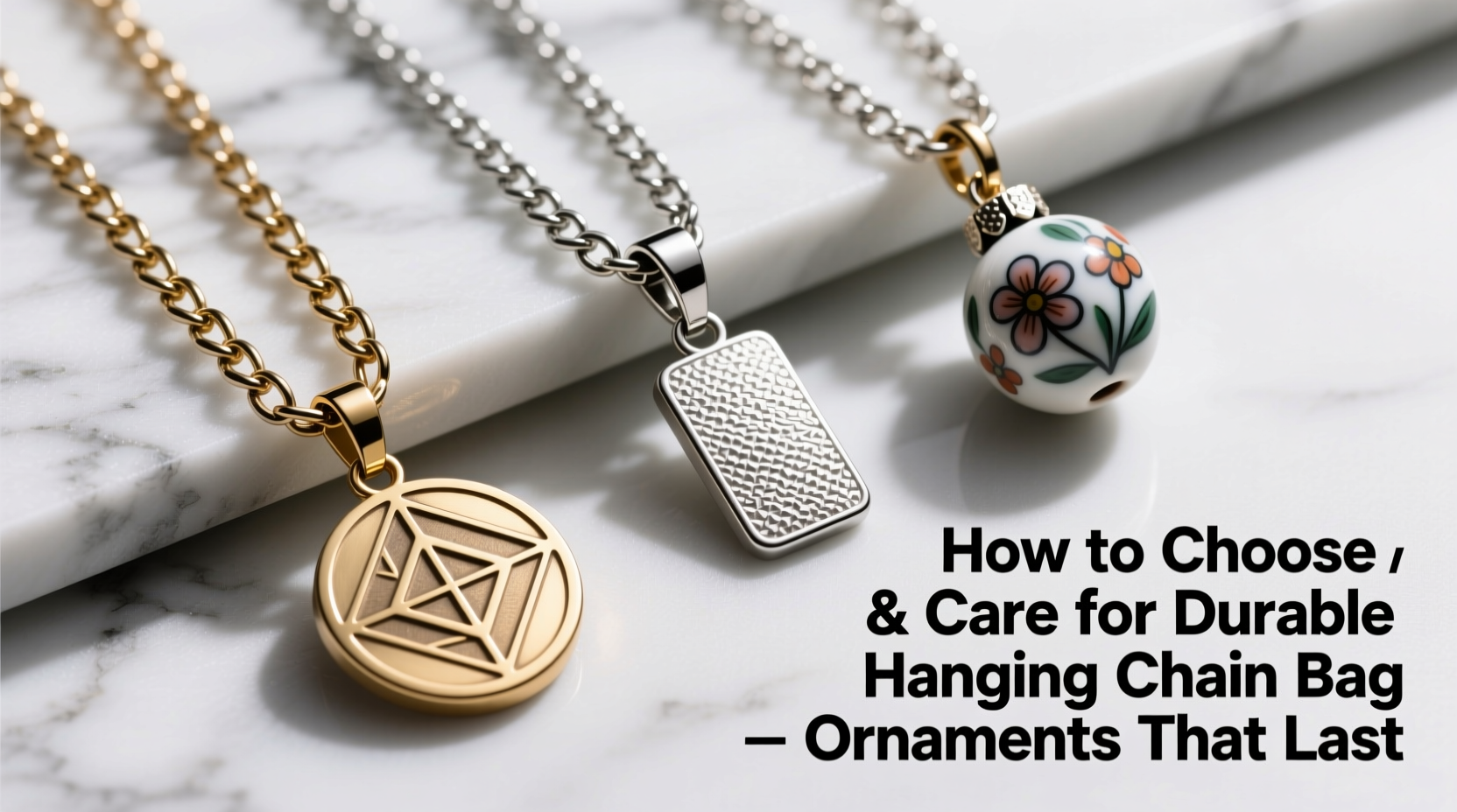 how to choose and care for durable hanging chain bag ornaments that last