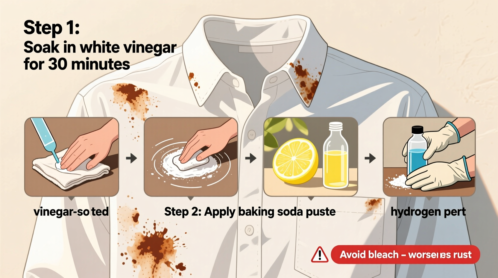 Rust Out Clothes Effective Home Remedies To Remove Rust Stains From White Clothes Safely ...