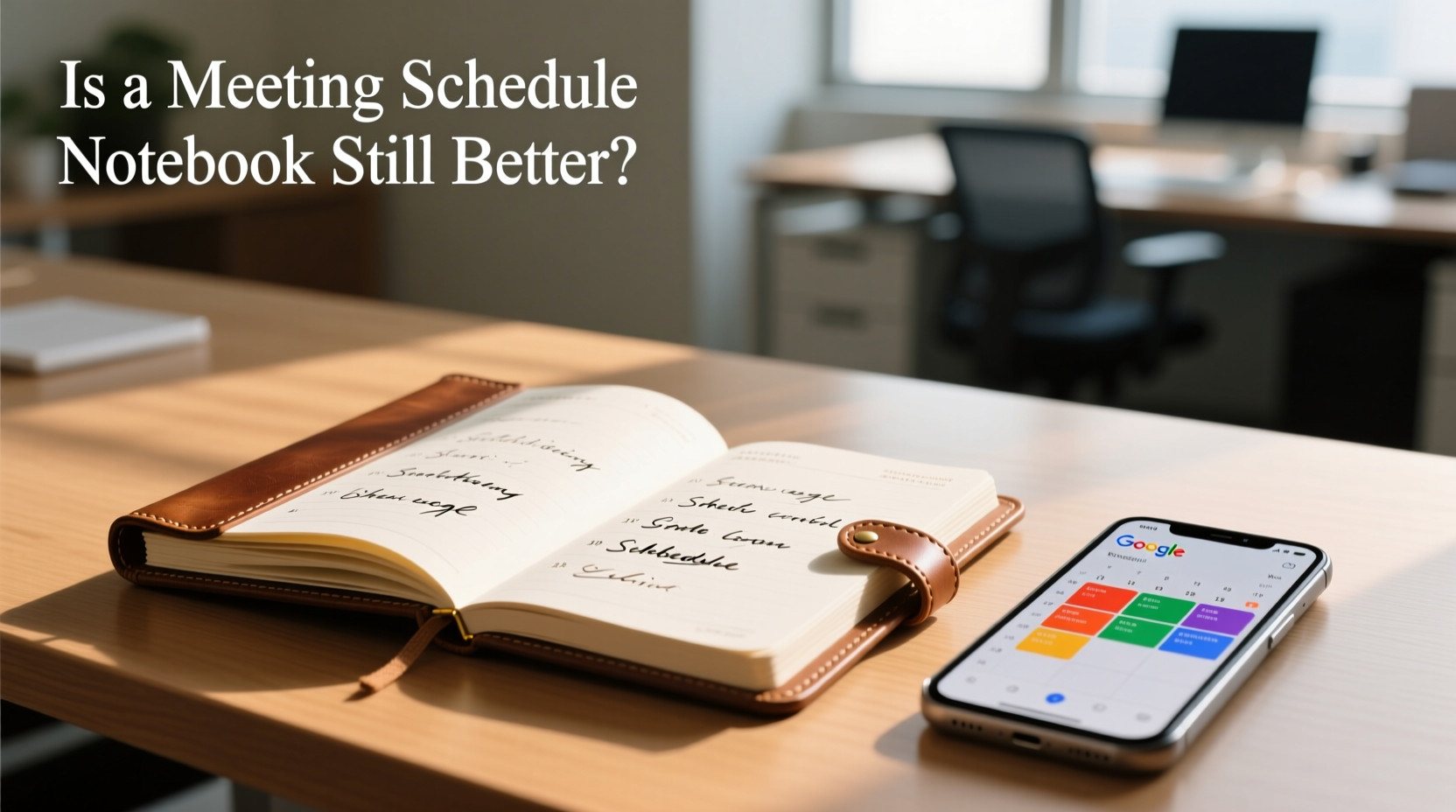 is a meeting schedule notebook still better than google calendar or other digital calendars