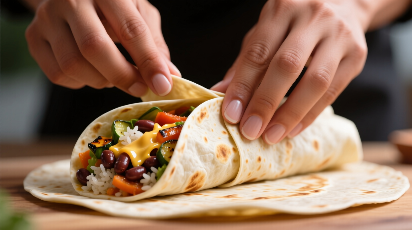 how to properly fold a burrito so it doesnt lose its fi