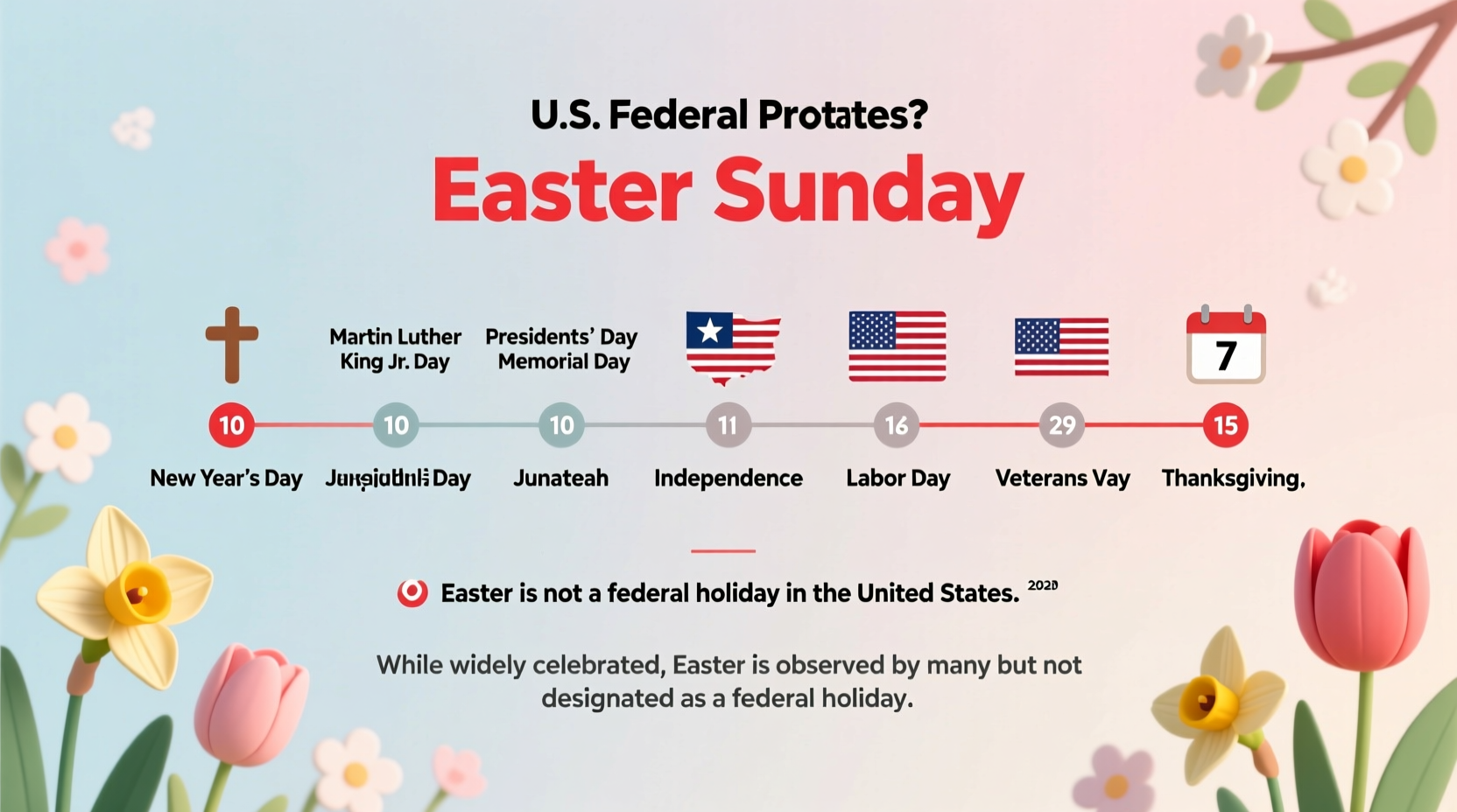 was easter a federal holiday