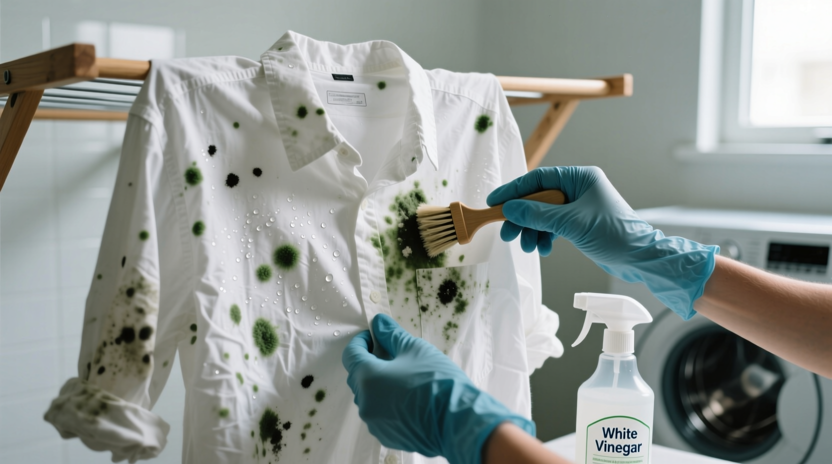 how to get mold off clothes