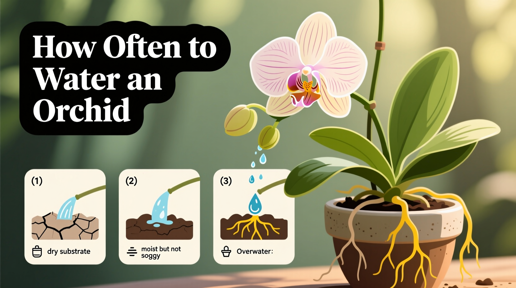 how often to water a orchid