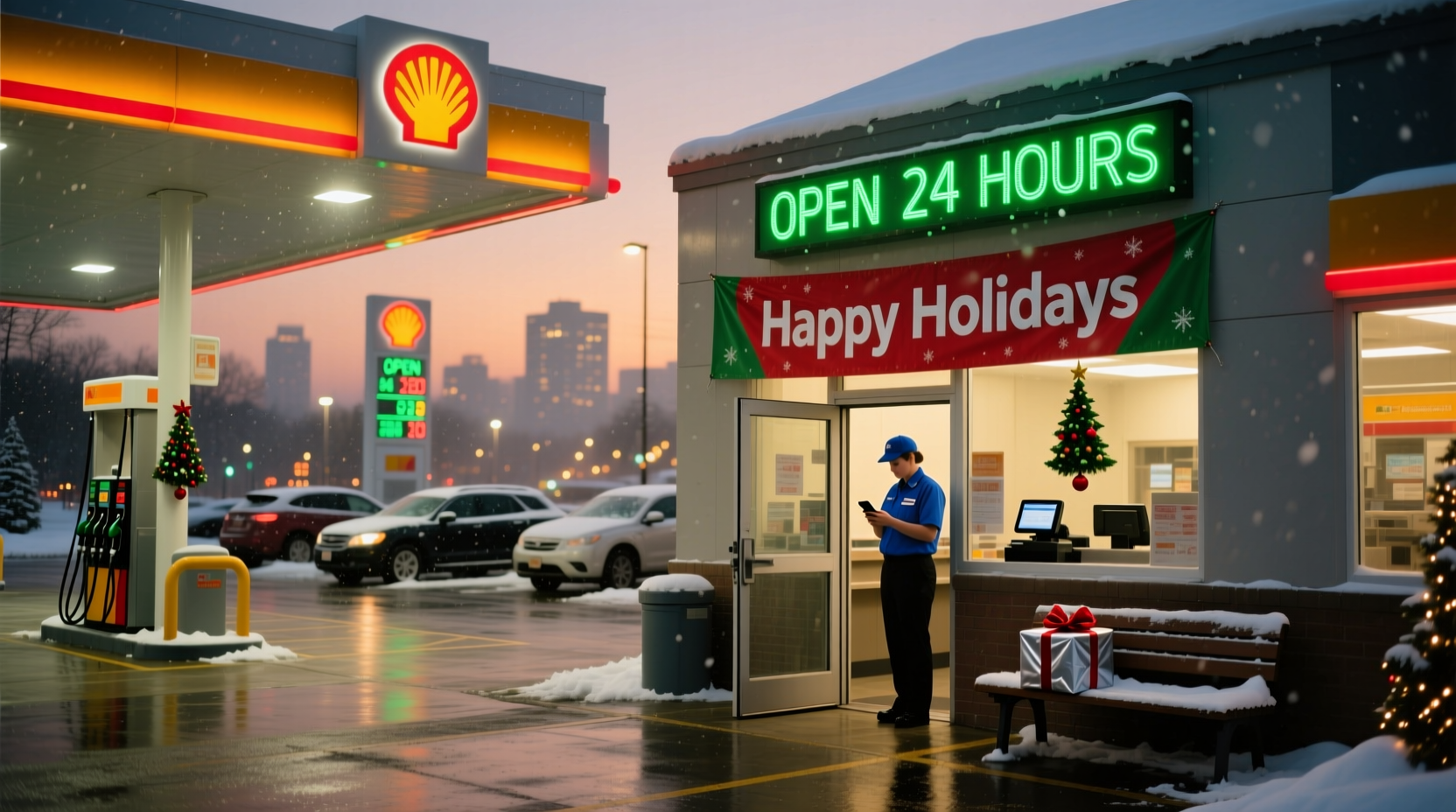 is gas stations open on christmas day