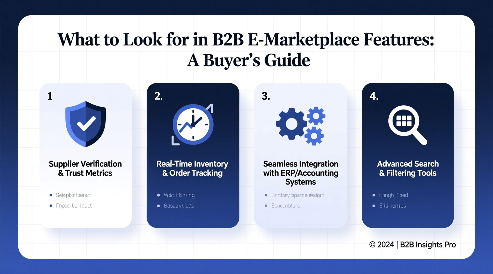 is b2b e marketplace features