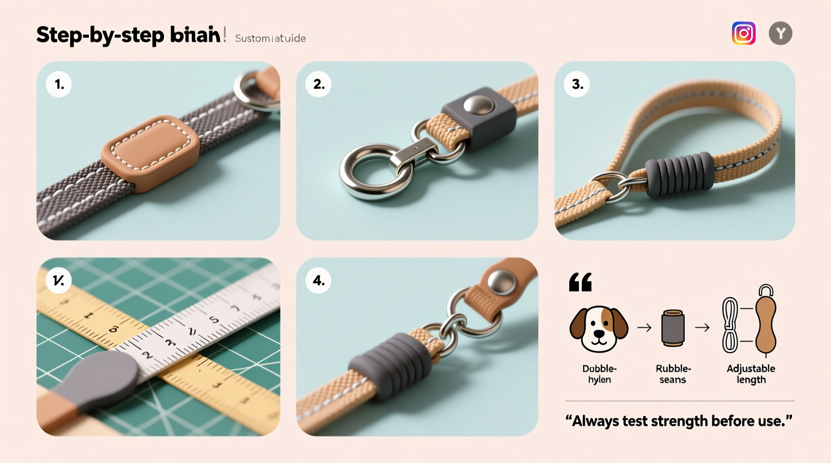 creative and durable diy dog leash step by step guide to crafting your own at home