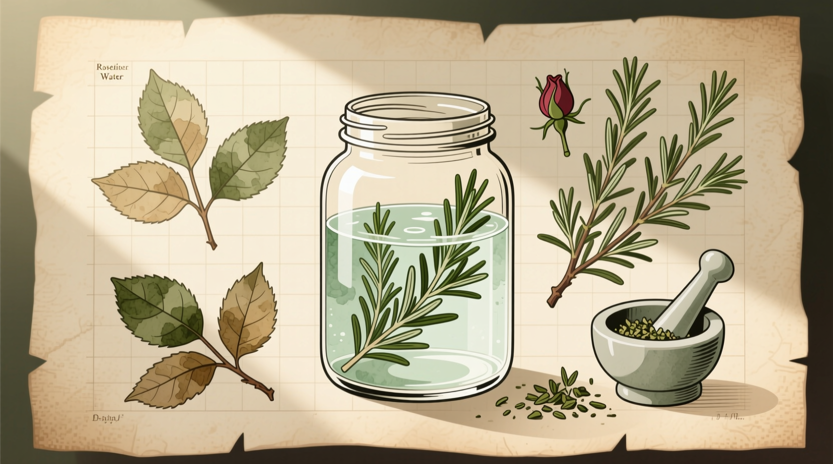 how to make rosemary water