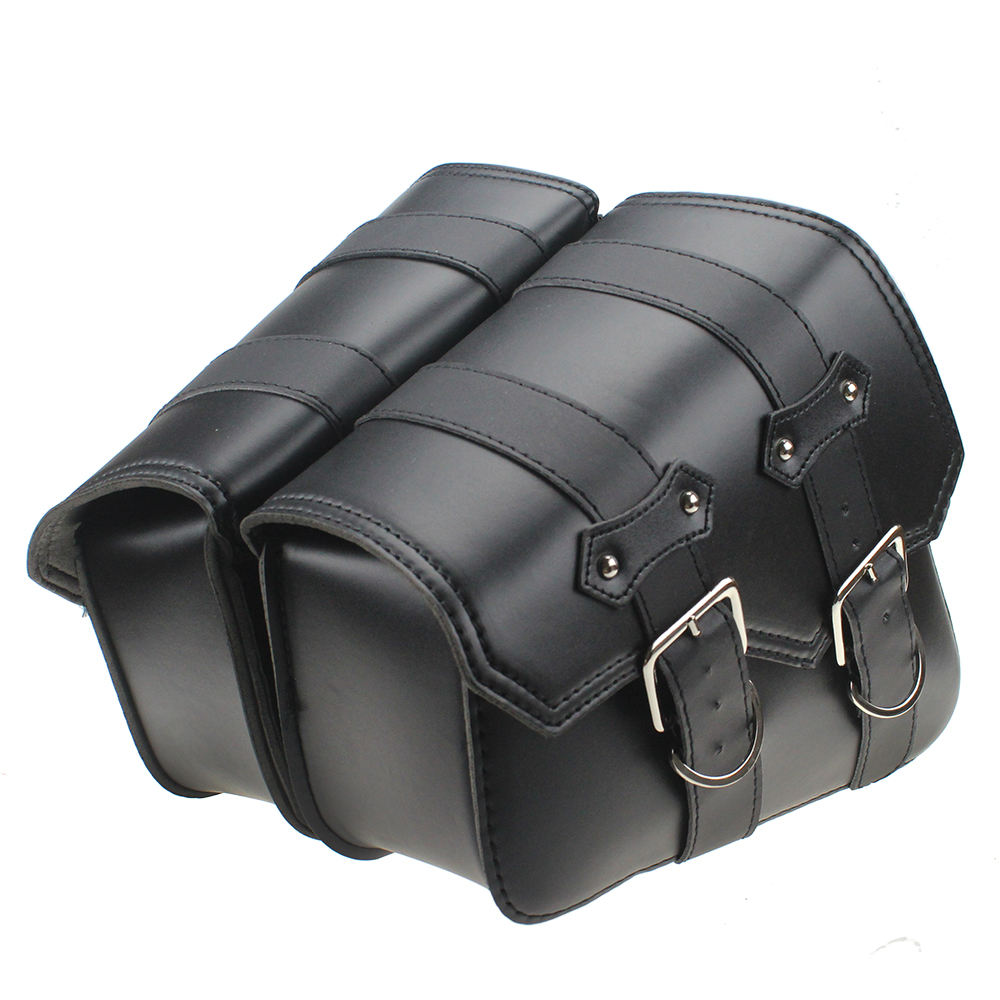 Tas Sadel Sisi Kulit PU Sepeda Motor, untuk Harley Sportster XL883 XL1200
