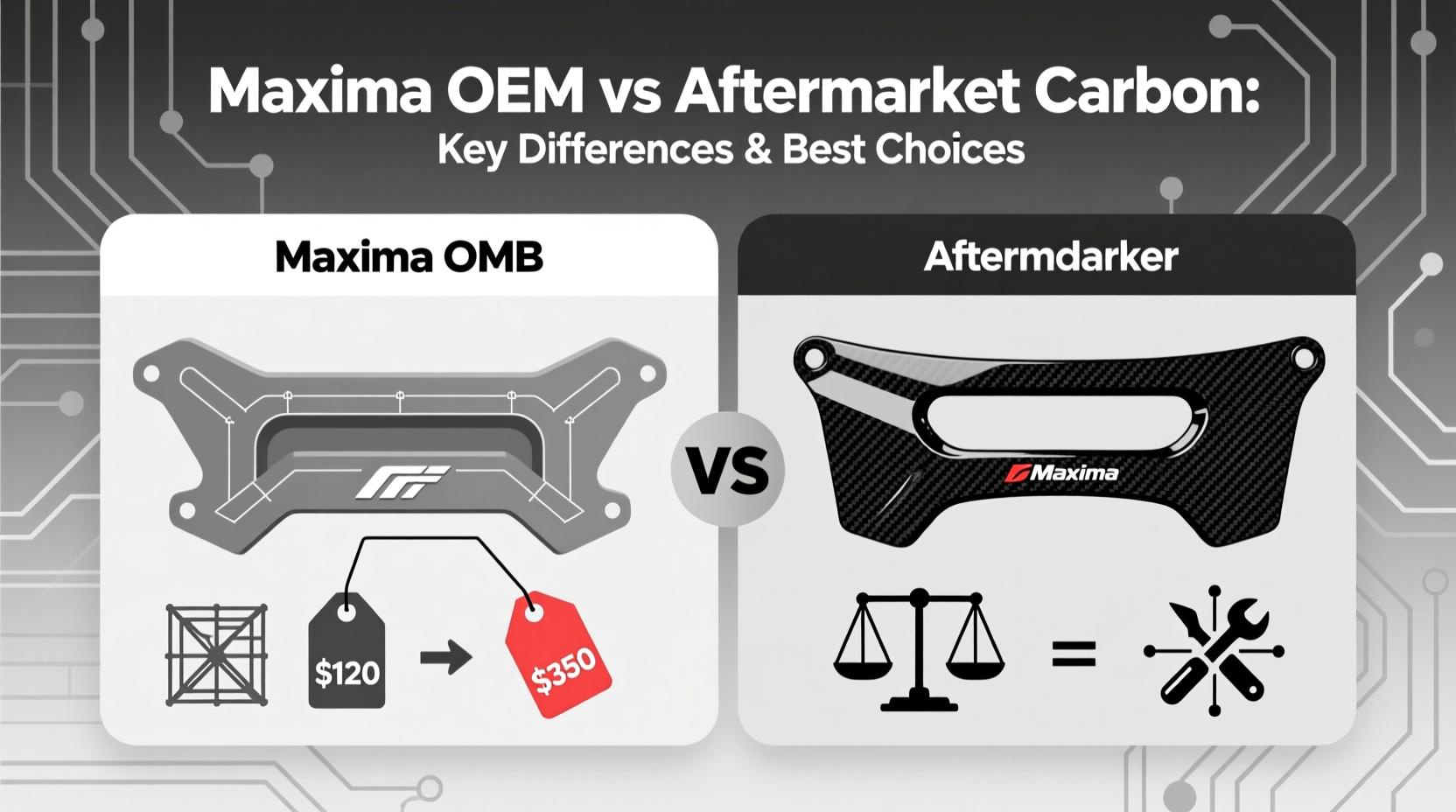 maxima oem vs aftermarket carbon