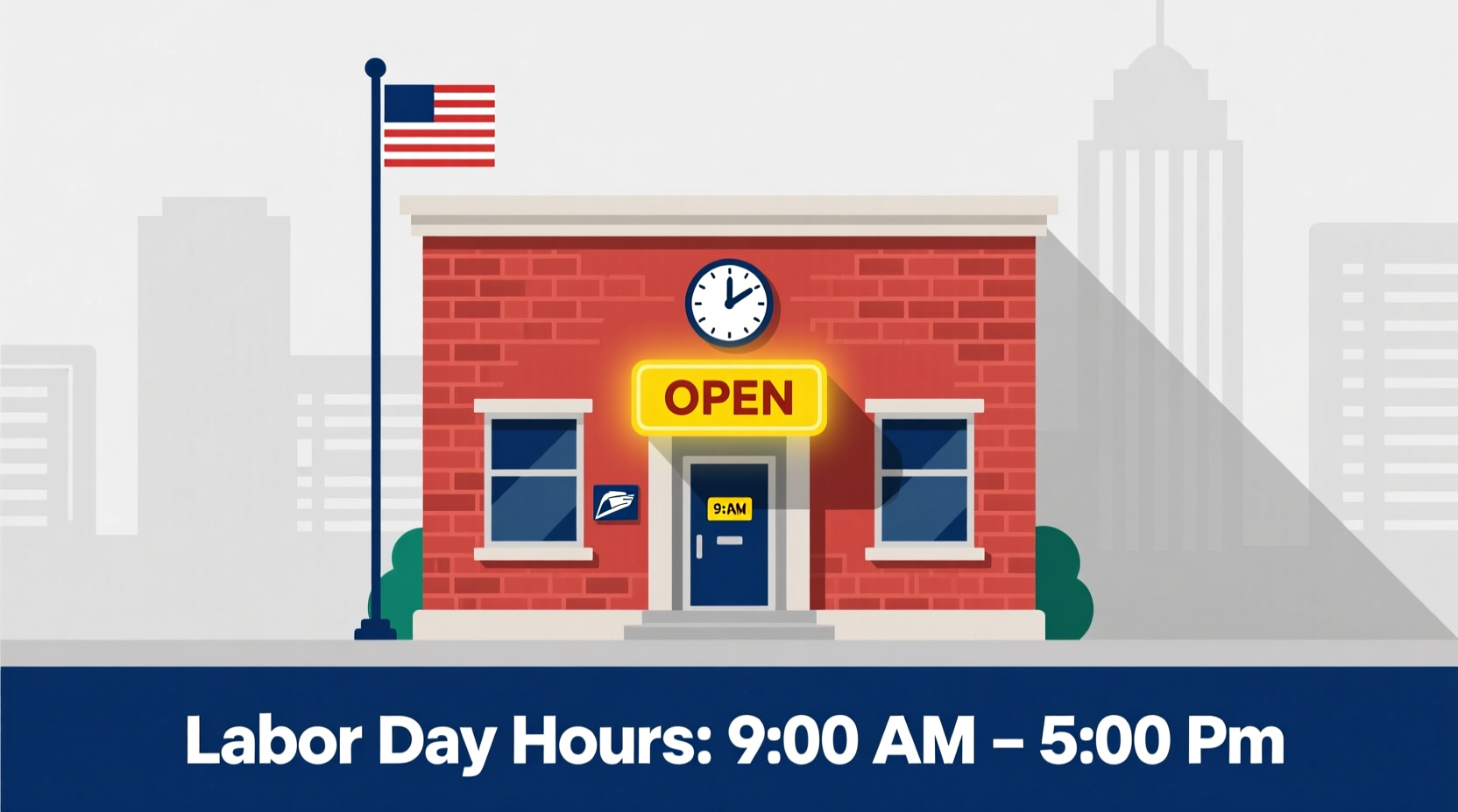 is the post office opened on labor day