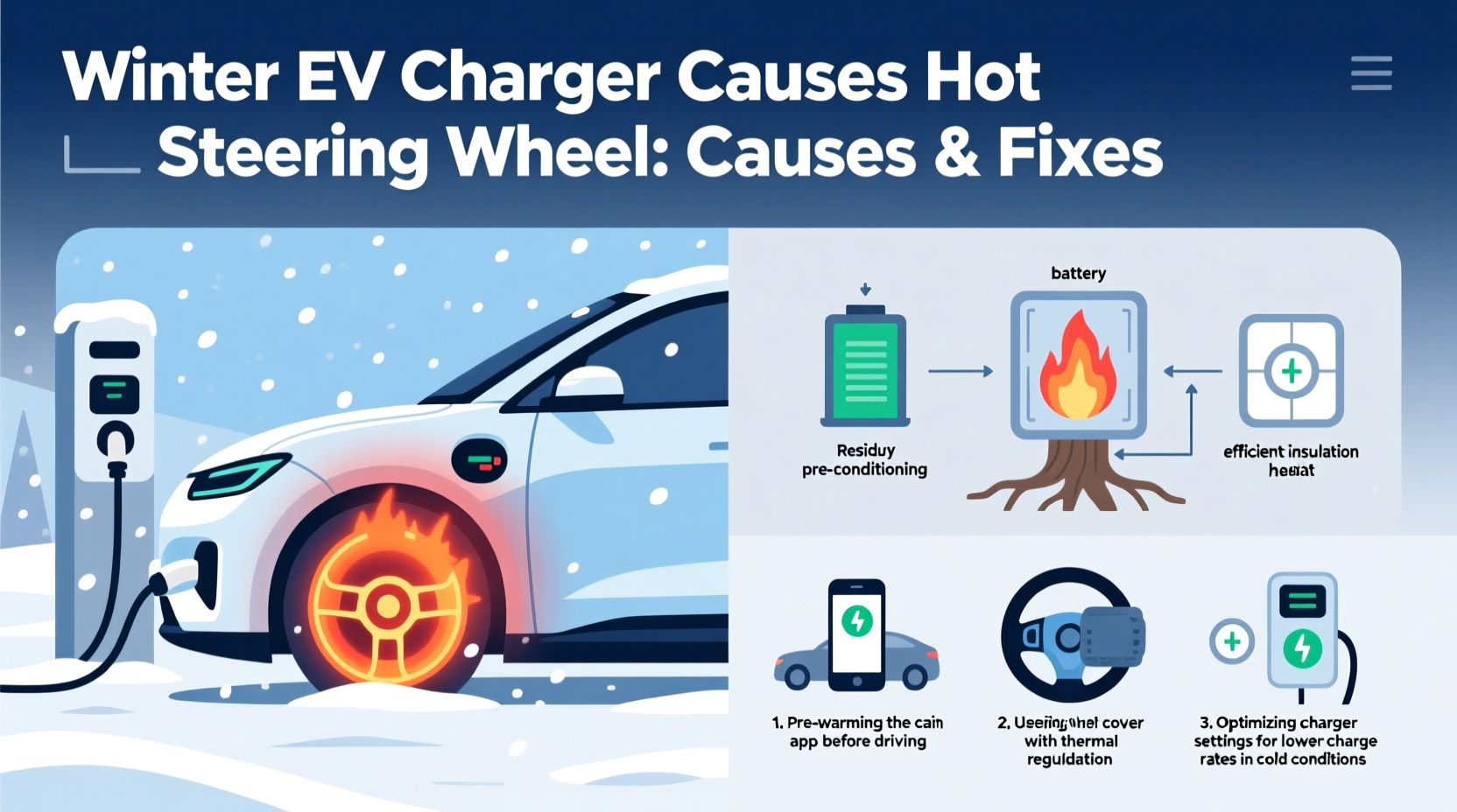 winter overheat charger steering wheel