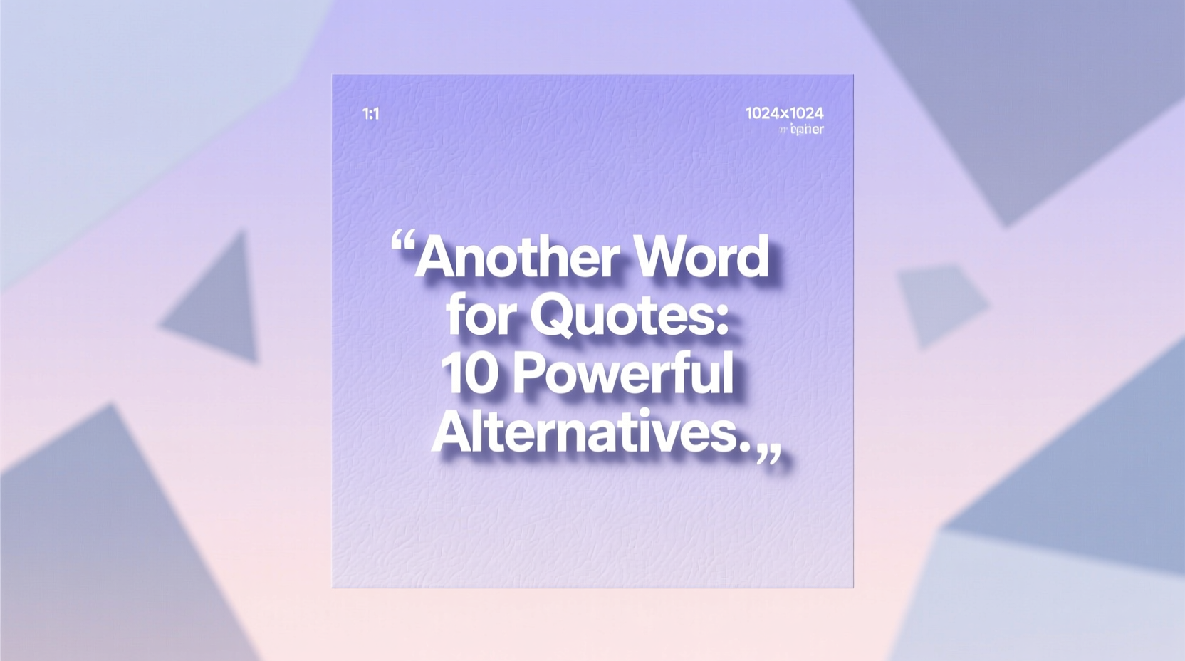 another word for quotes