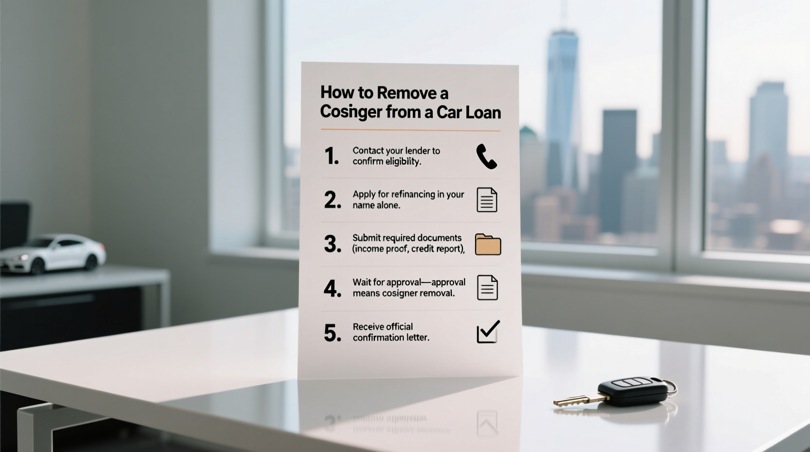 how do you get a cosigner off a car loan