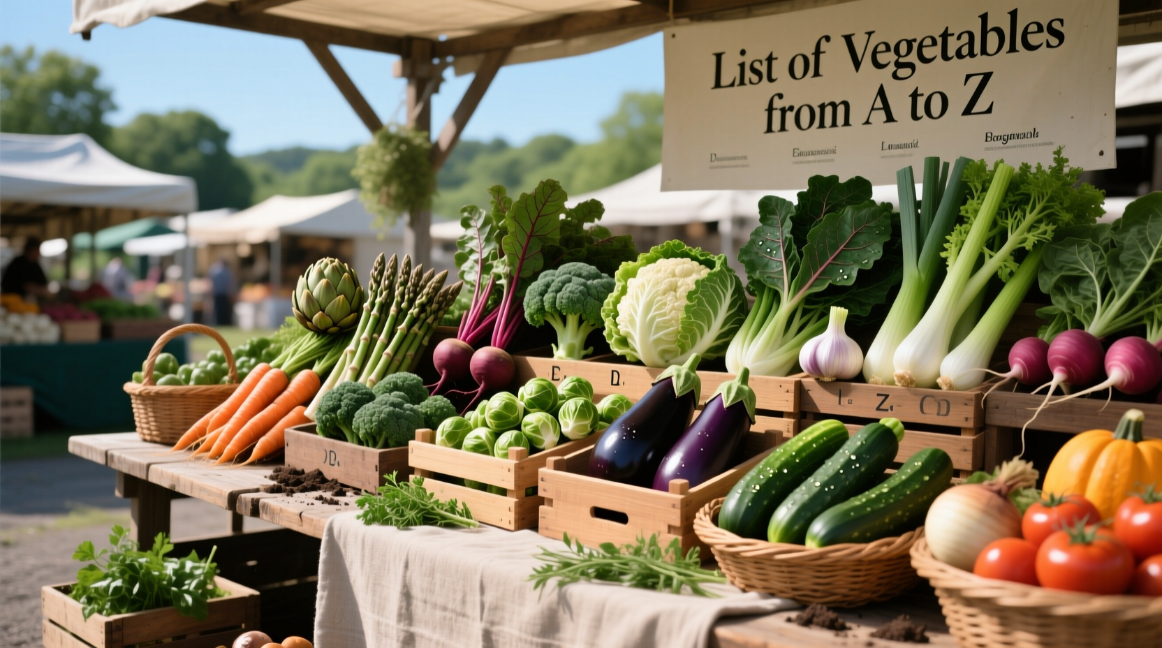 a z vegetables list for healthy eating