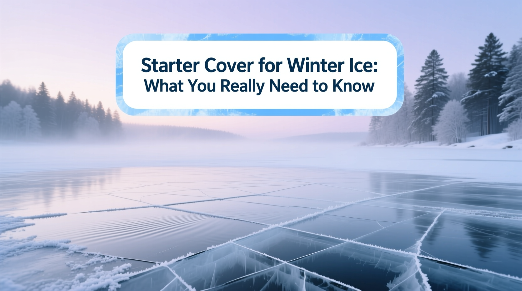 staring covers winter ice