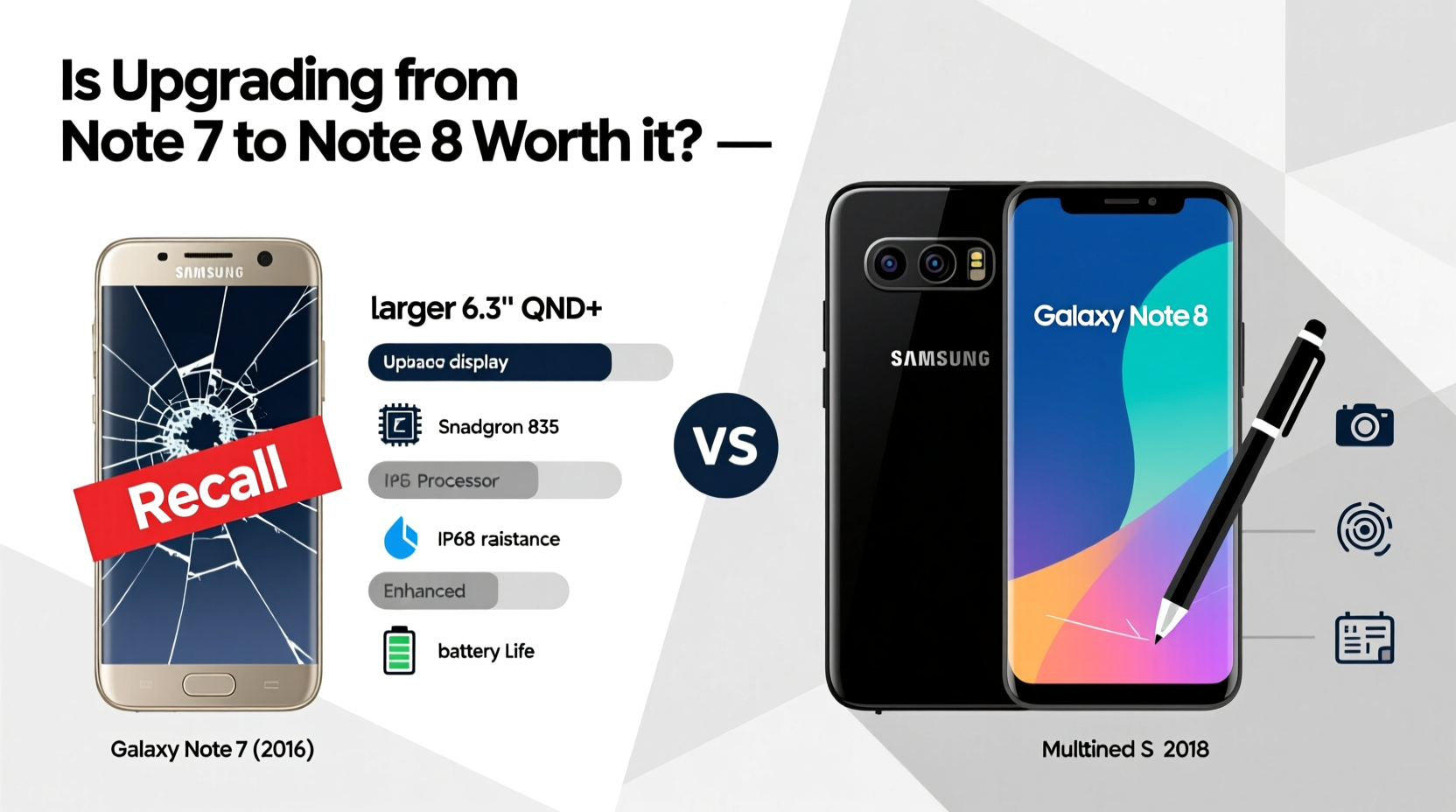 is upgrading from note 7 to note 8 worth it what did they actually improve 2