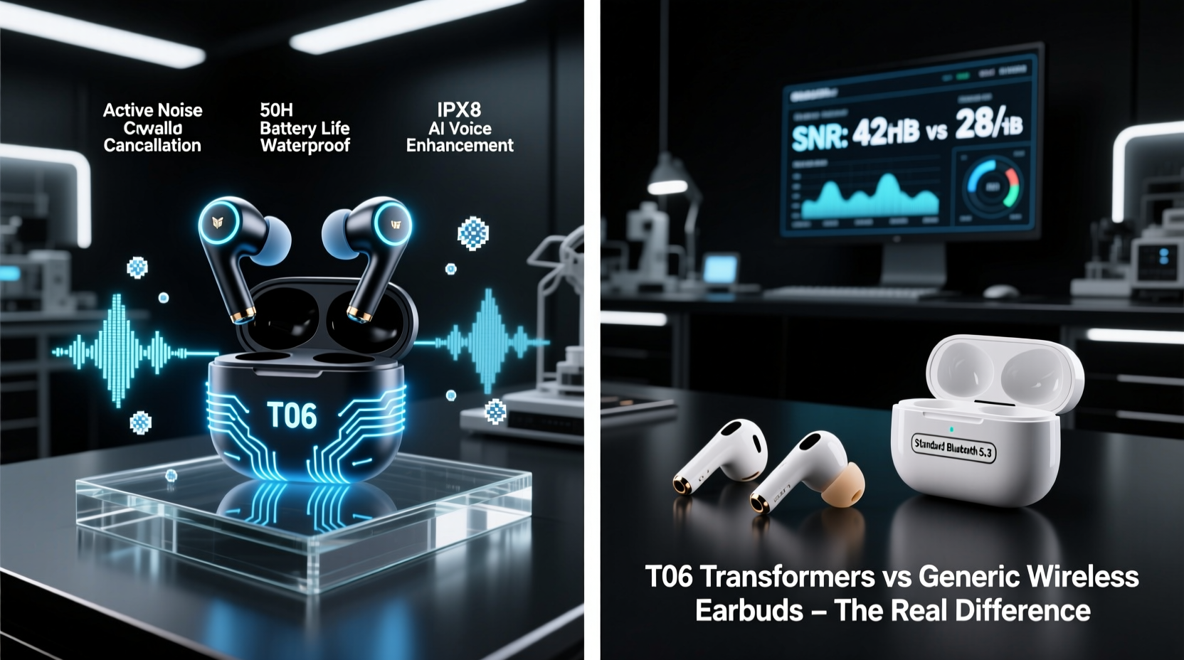 are transformers t06 earbuds actually better than generic wireless earbuds whats the hype