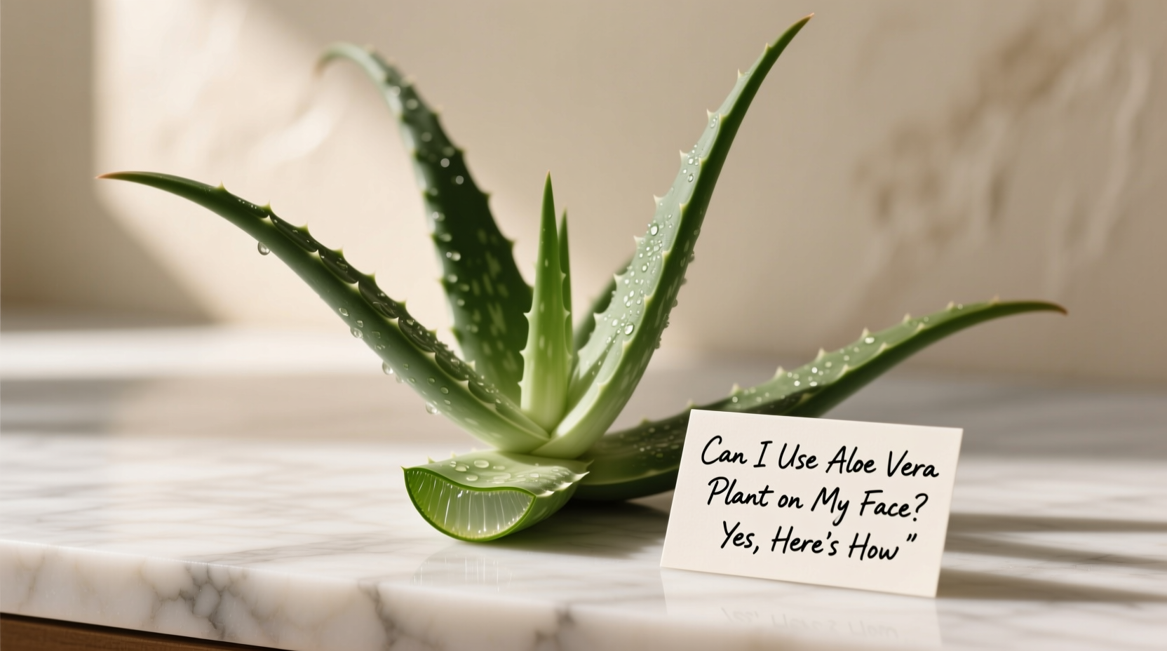 can i use aloe vera plant on my face