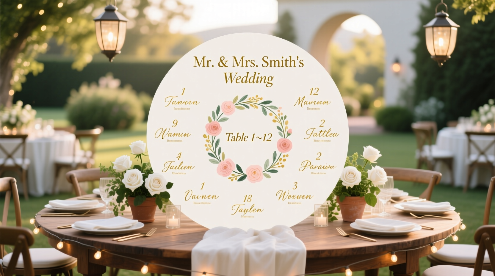 how to make seating chart wedding