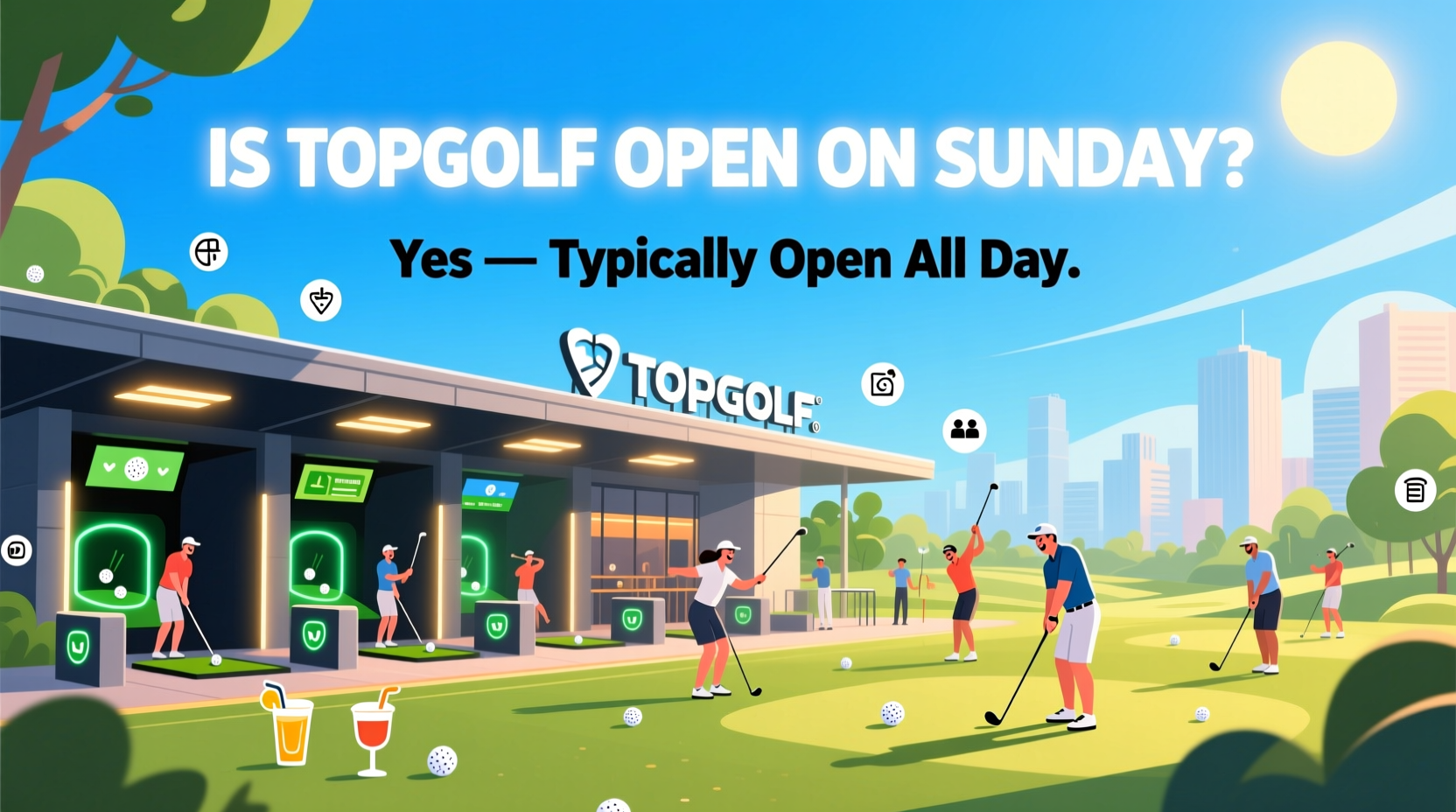 is topgolf open on sunday