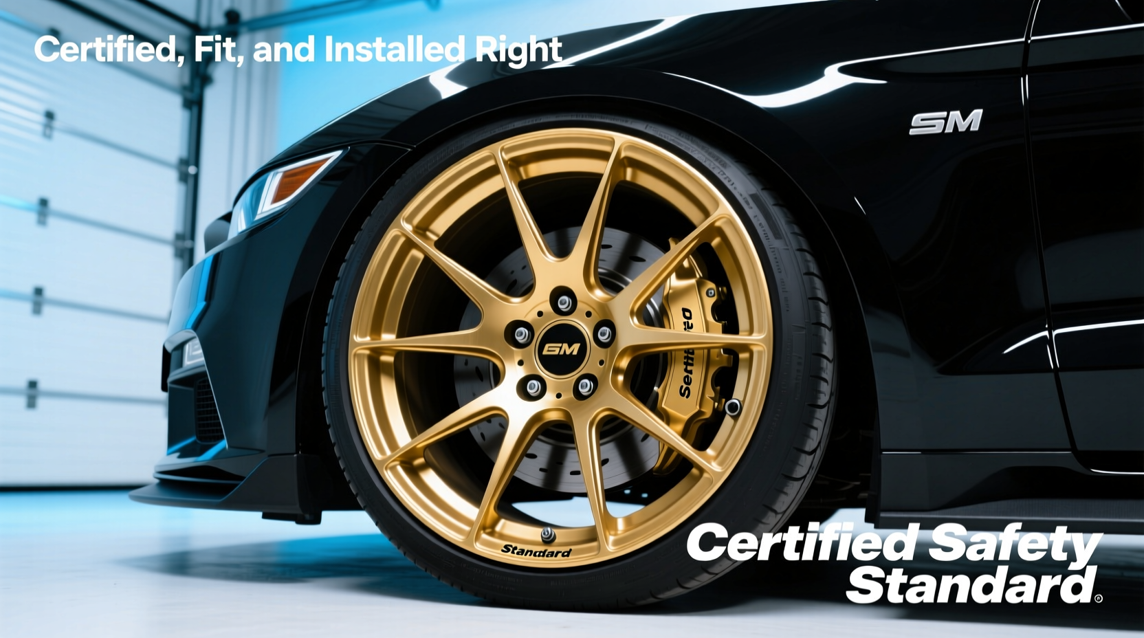 aftermarket gold wheel safety