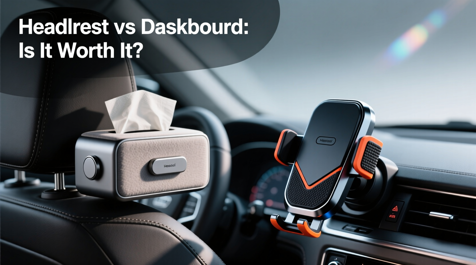 car tissue holder showdown is headrest better than dashboard or just overhyped