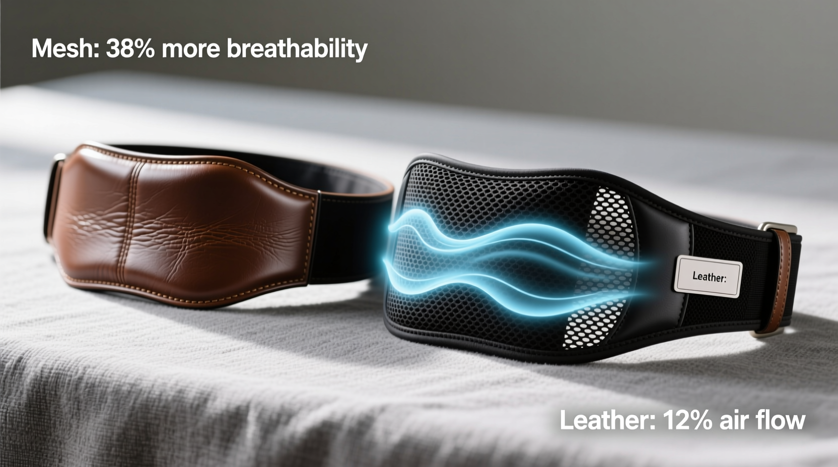 leather vs mesh lumbar support which one actually breathes better in the summer