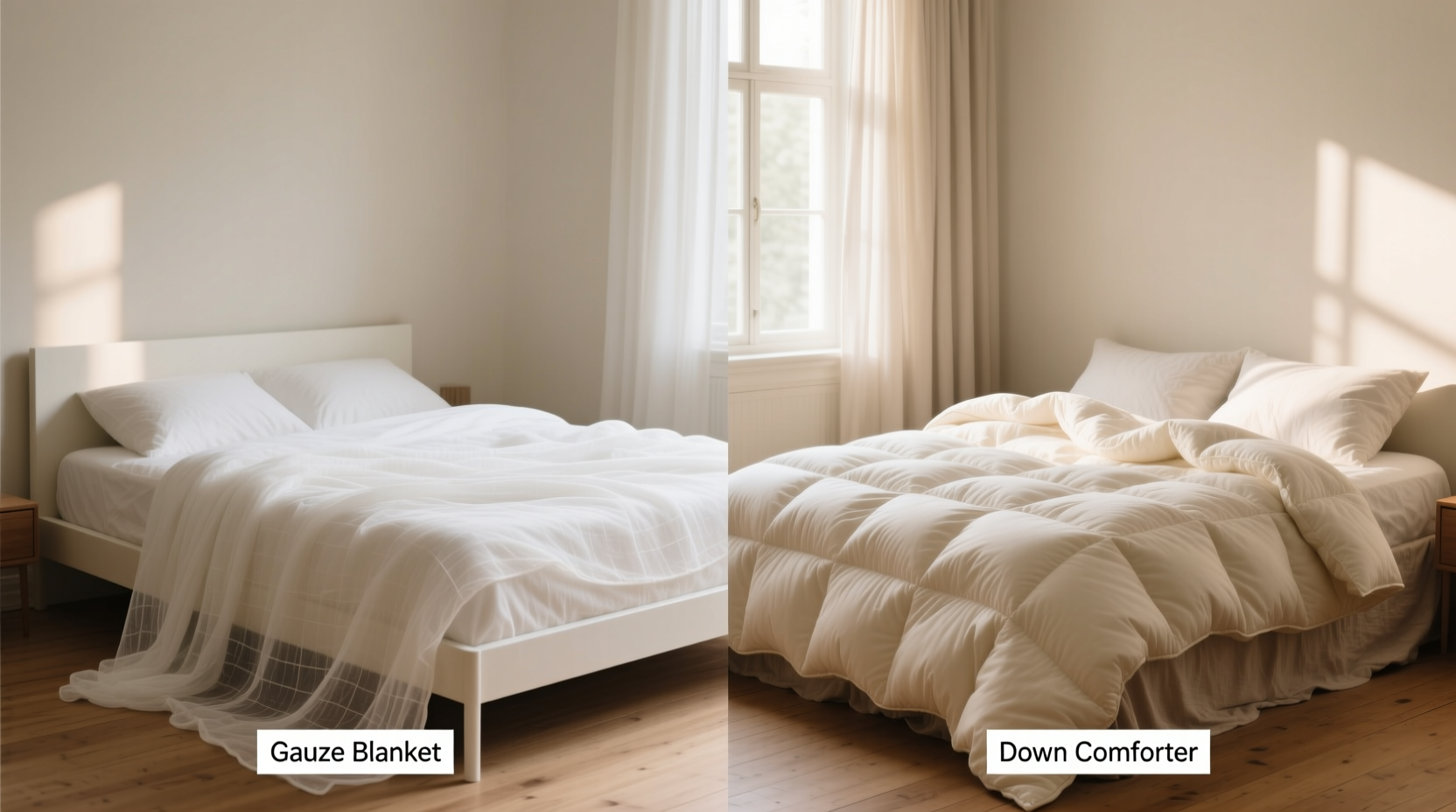 gauze blanket vs down comforter is the lightweight hype real or should i stick with the heavy stuff