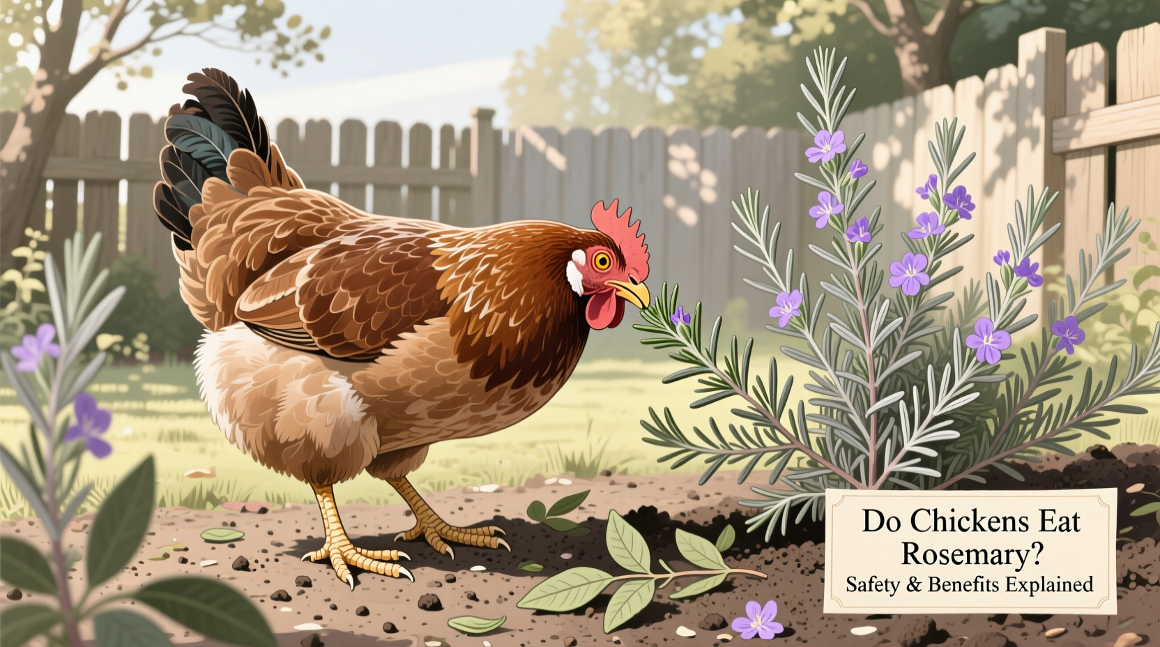 do chickens eat rosemary