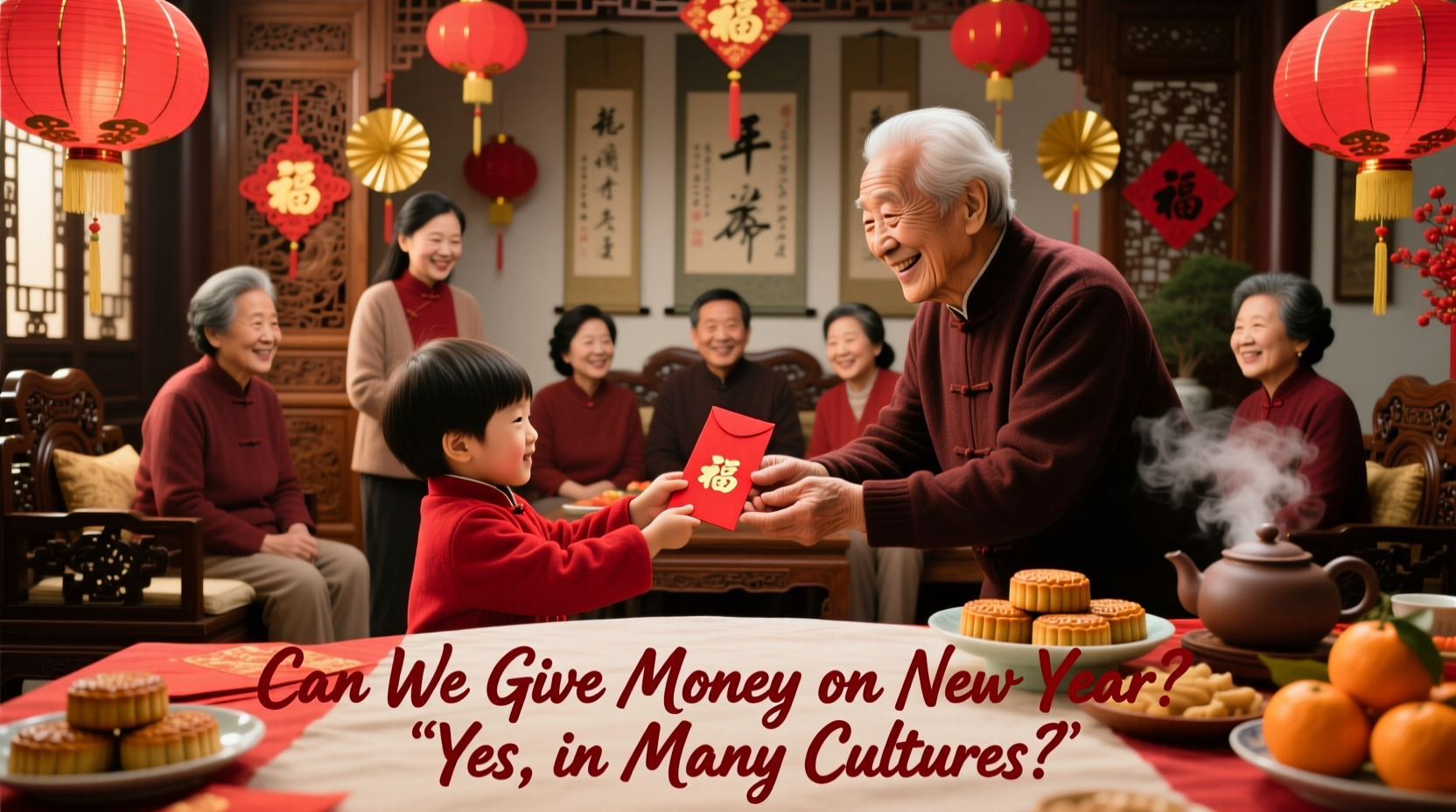 can we give money on new year