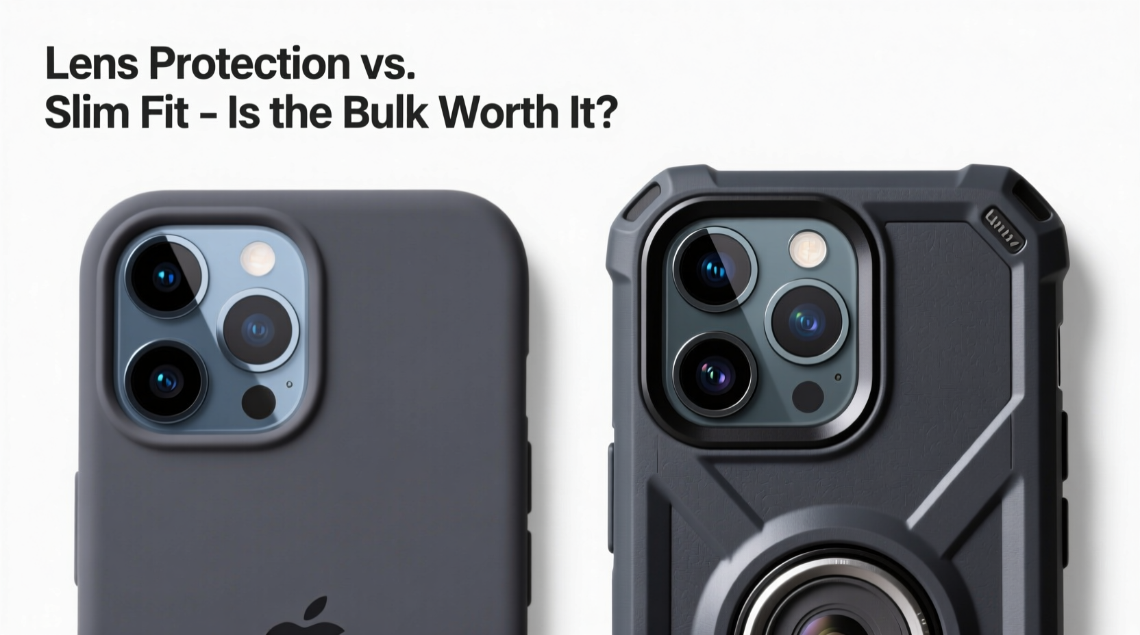 iphone case with lens protection vs skin is the added bulk really worth it