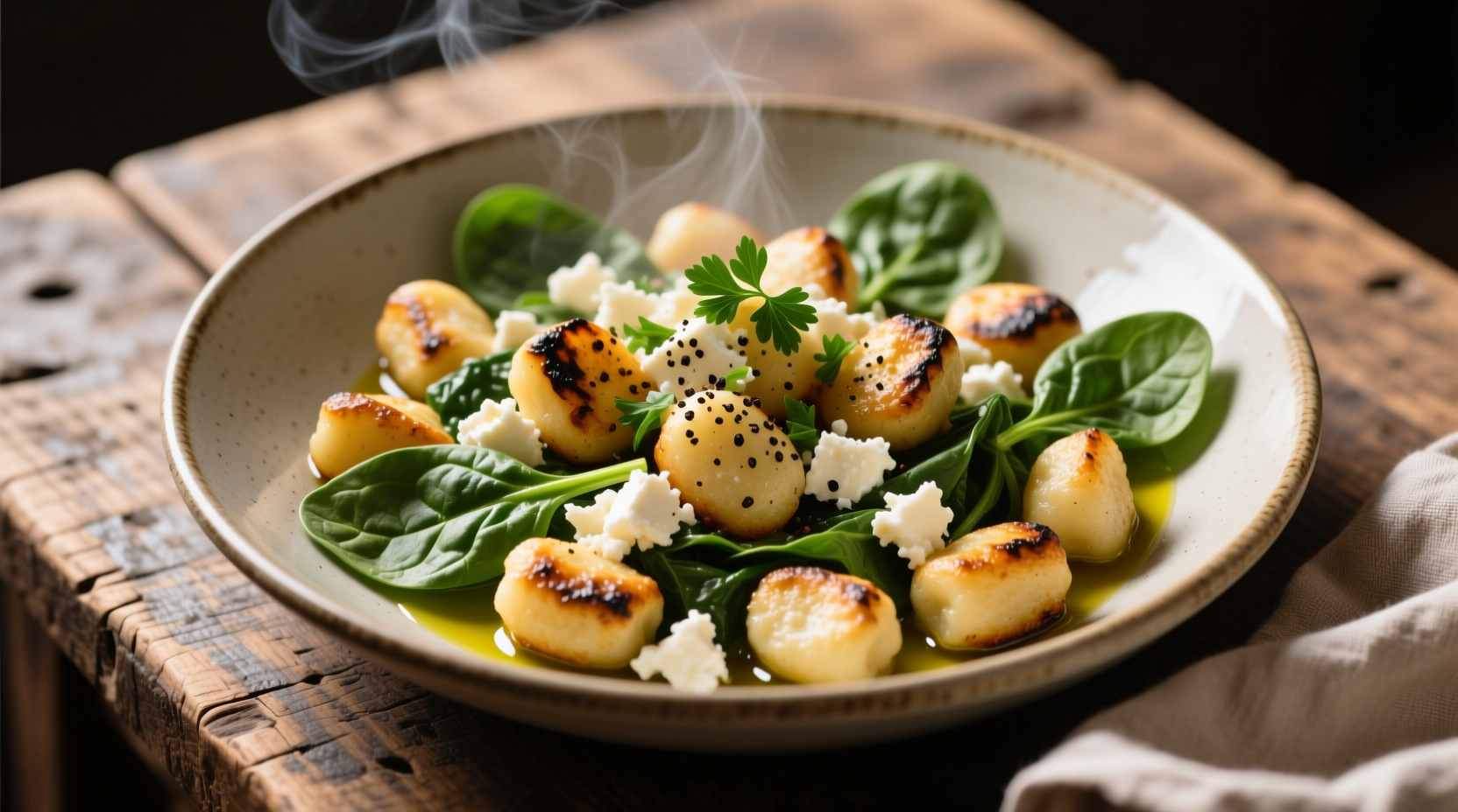 Crispy Gnocchi with Spinach & Feta: 25-Minute Recipe