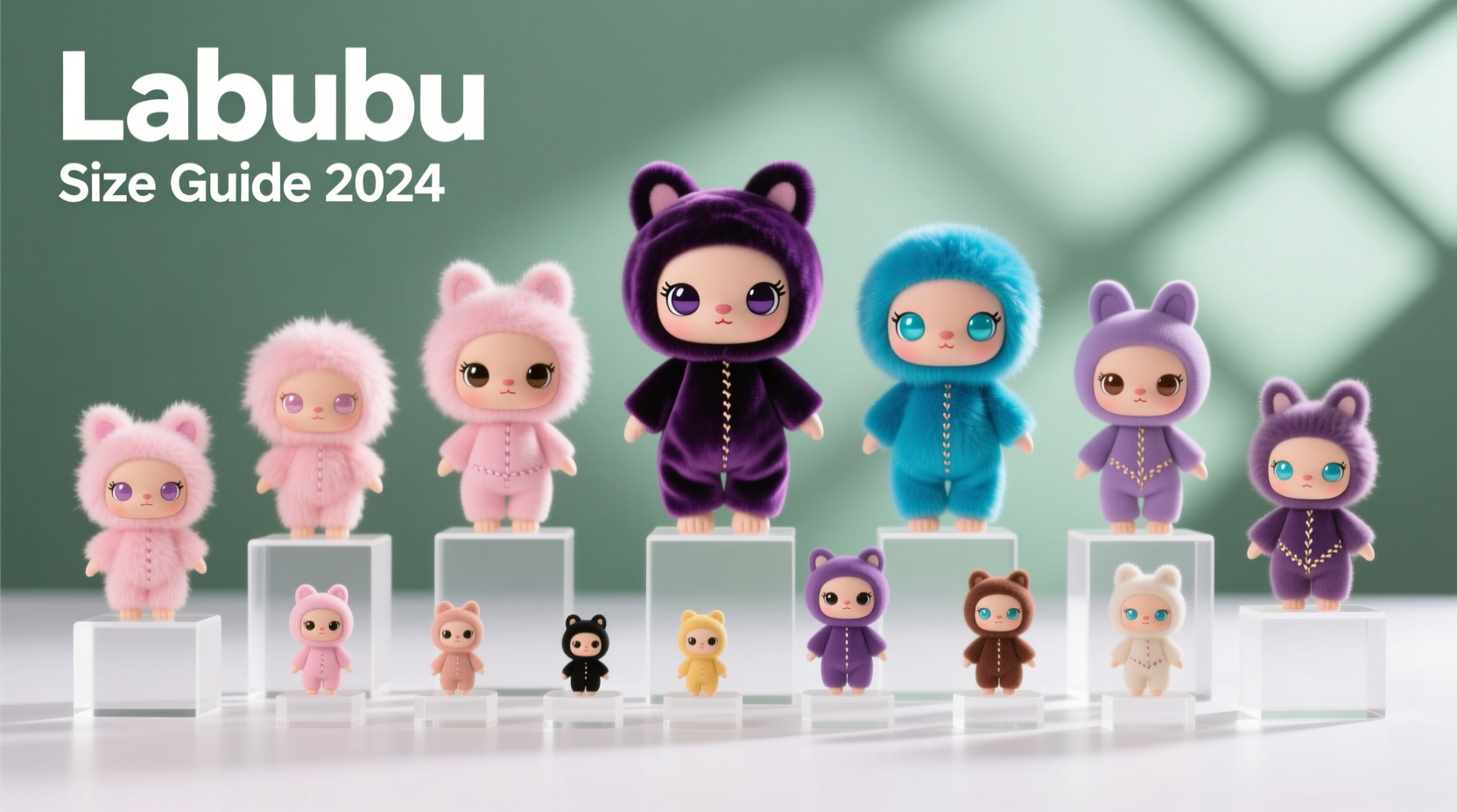 what are the sizes of labubu dolls
