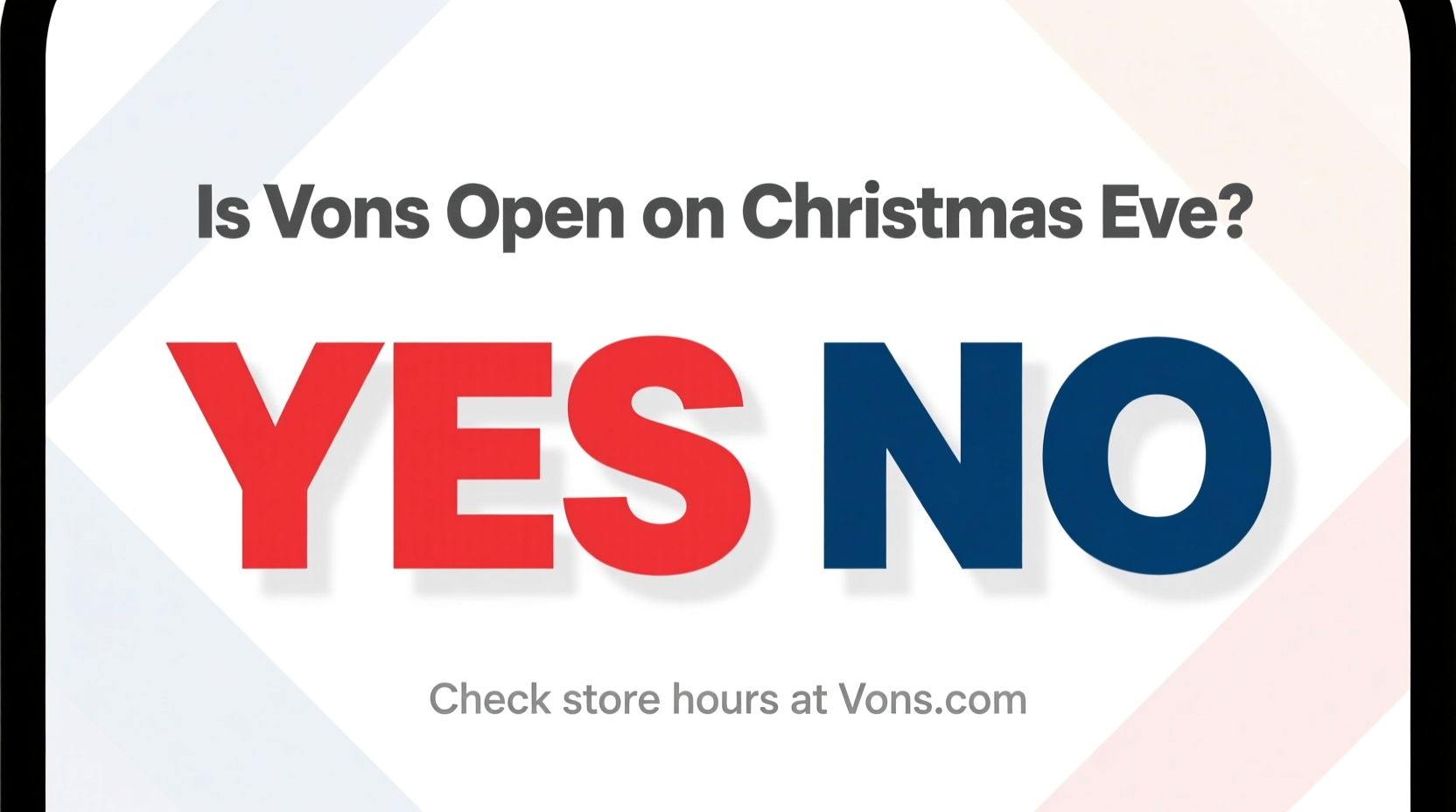 is vons open on christmas eve